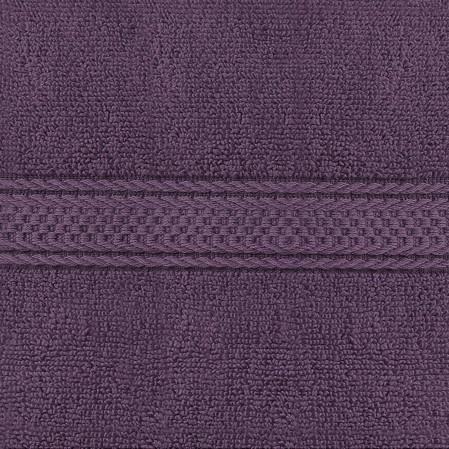 Thumbnail 3 de Utopia Towels UT0626 handdoekenset van ringgesponnen katoen, Plum, 6 stuks