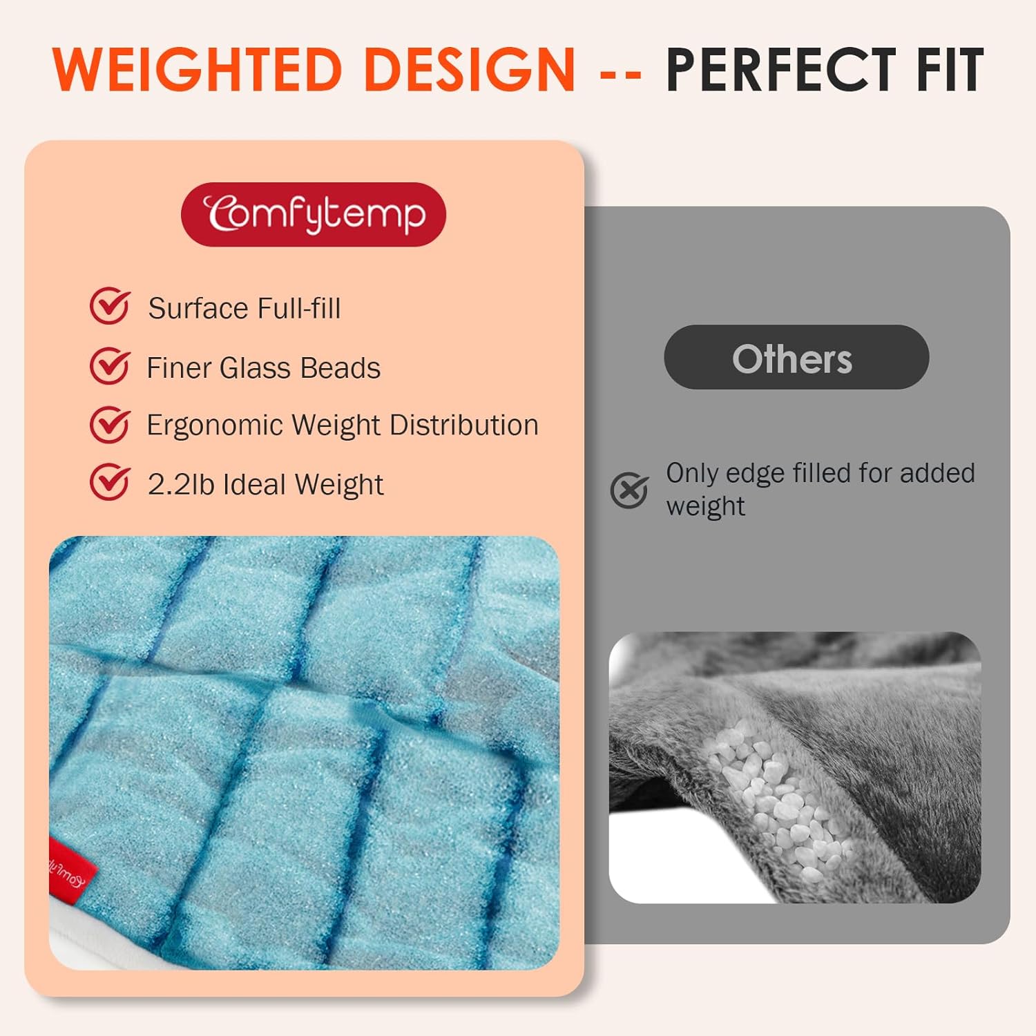 Detalle de Comfytemp Fully Weighted Neck and Shoulder Heat Pad 2.2lb