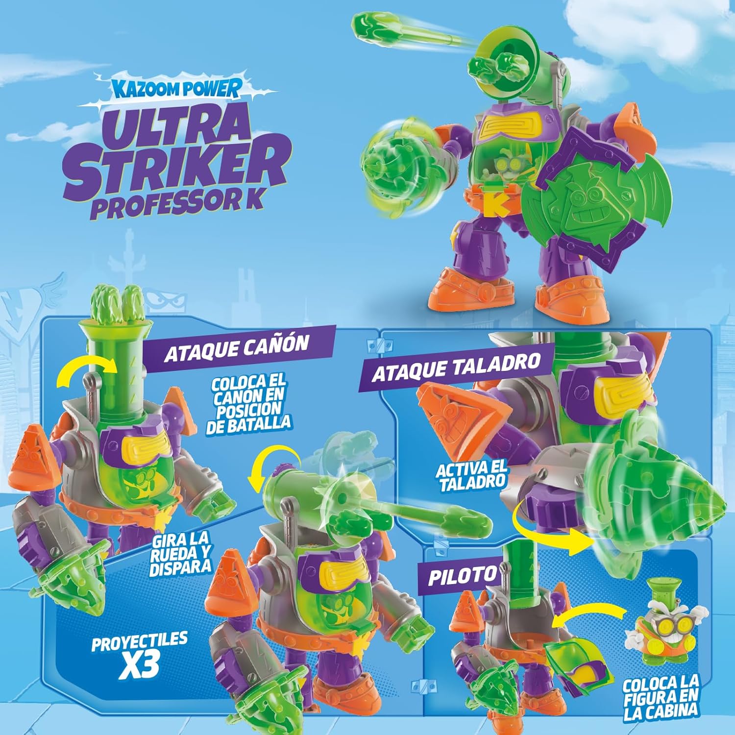 Thumbnail 4 de Superthings Kazoom Power Ultra Striker Profesor K