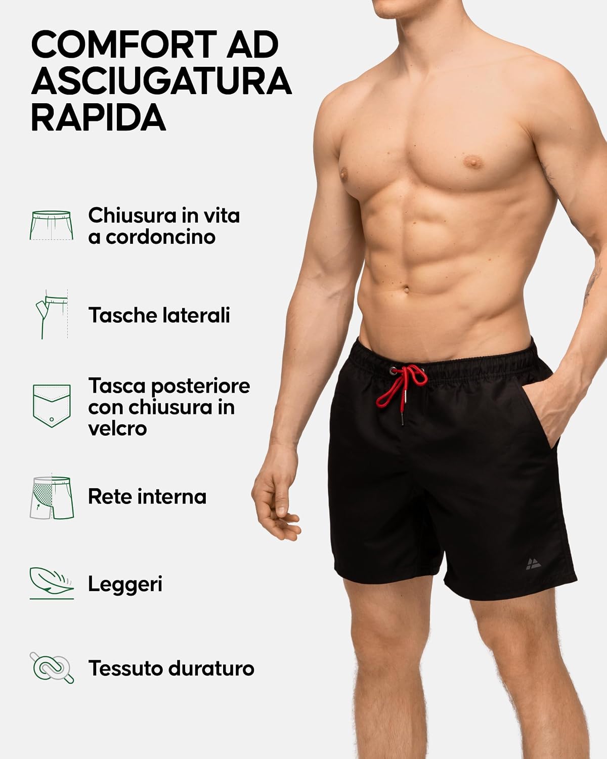 Thumbnail 1 de DANISH ENDURANCE Pantaloncini da bagno Uomo Mare