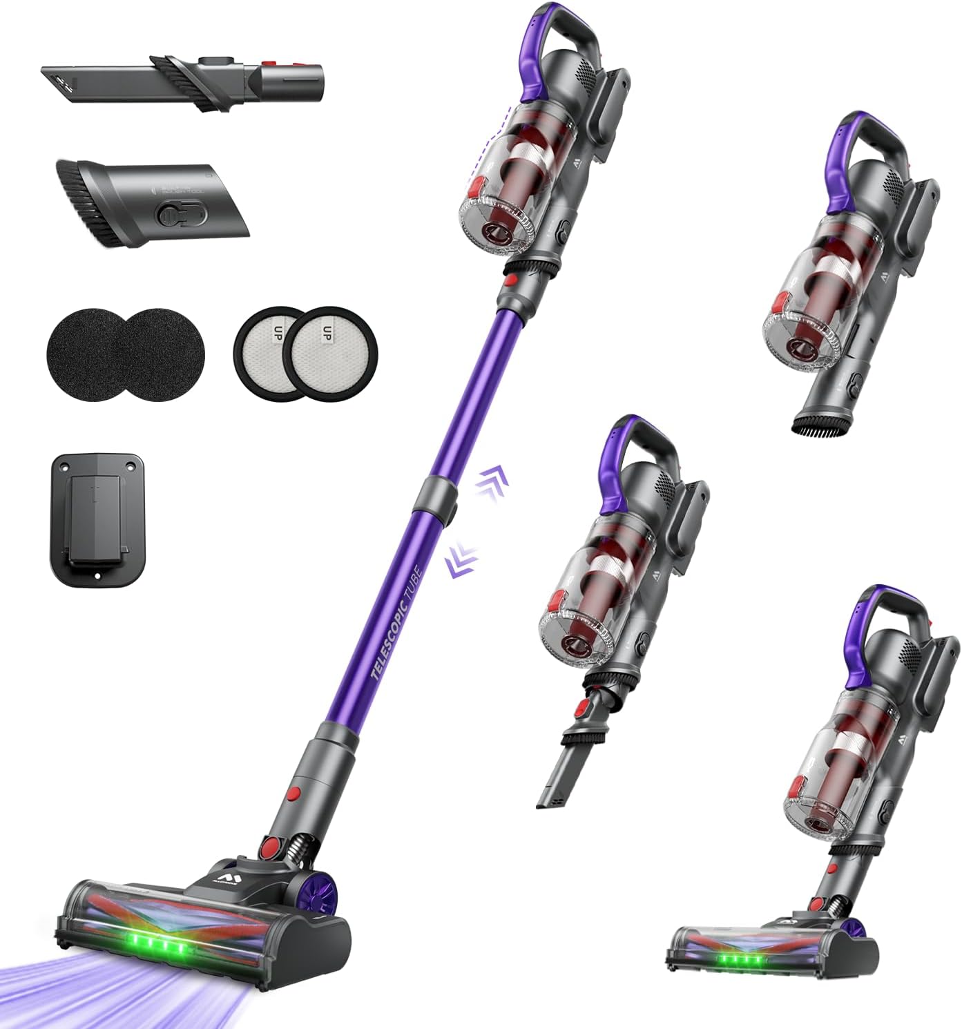 Detalle de Cordless Vacuum Cleaner 45 KPa 60 mins 450W 🧹