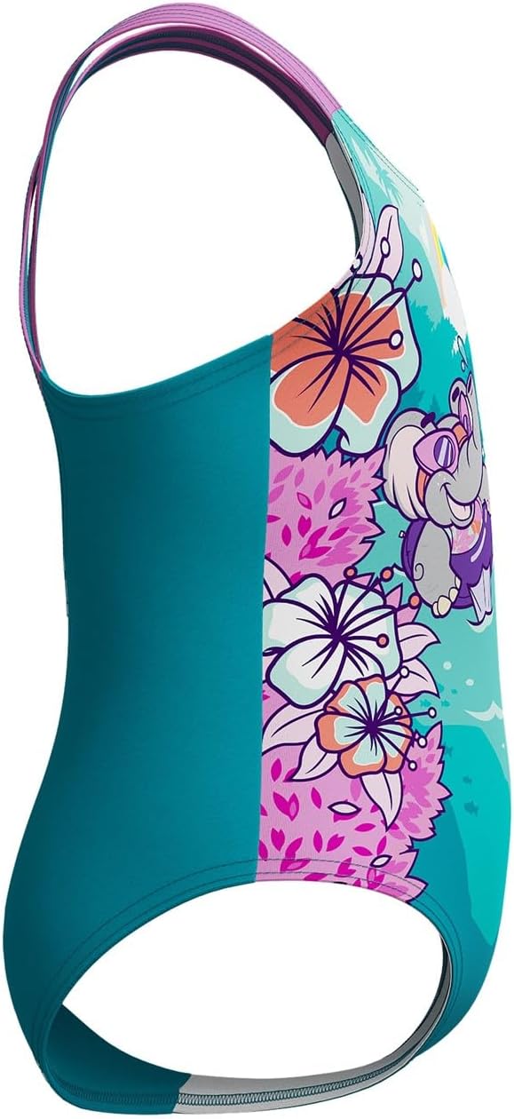 Thumbnail 1 de Speedo Learn to Swim Printed Crossback Maillot Une pièce Fille