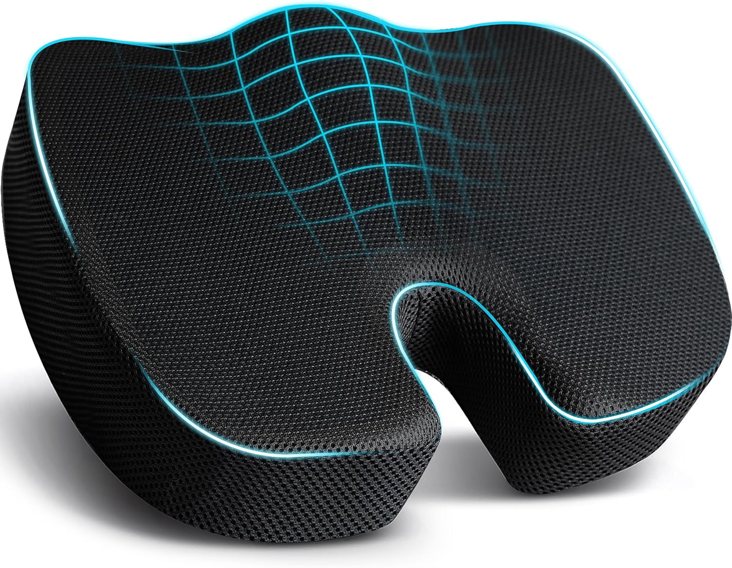 Thumbnail 6 de EcoNour Coccyx Cushion memory foam & gel seat cushion for sciatica, tailbone and lower back support