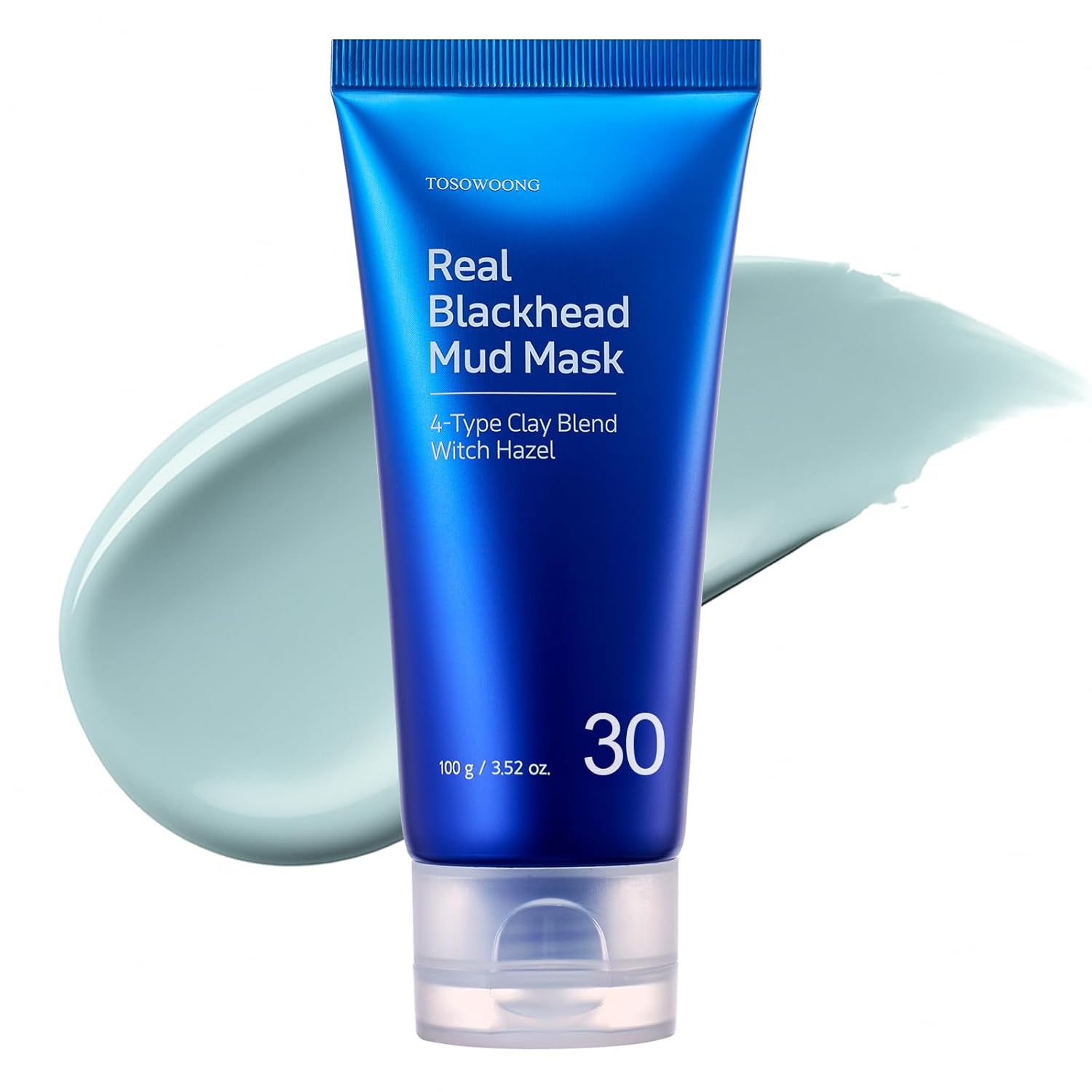 Detalle de TOSOWOONG Real Blackhead Mud Mask: Deep Pore Purifying Korean Clay for Oil Control