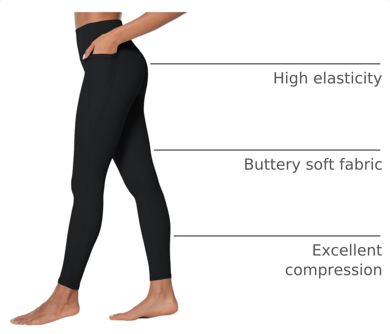 Thumbnail 3 de Sunzel Workout Leggings with No Front Seam