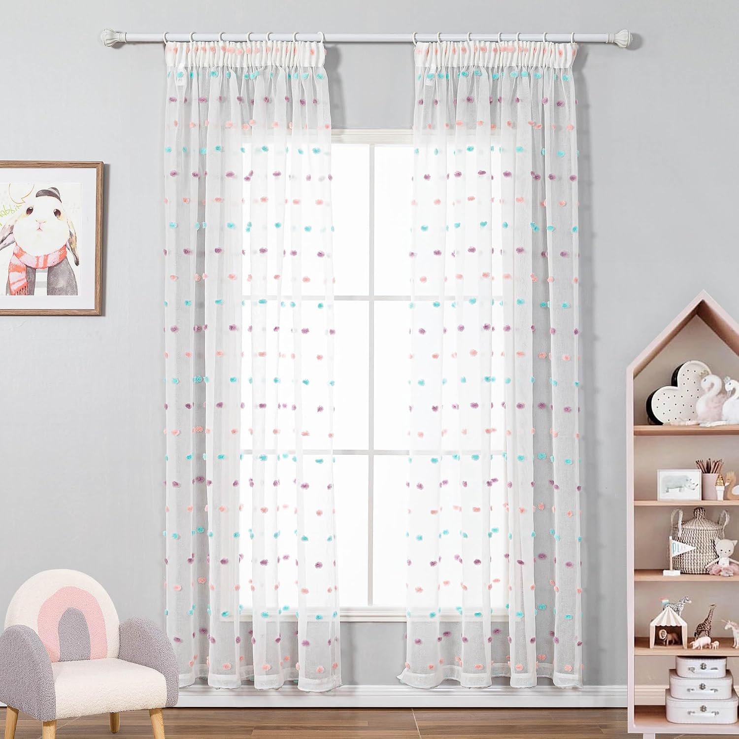 Detalle 2 de MYSKY HOME Gardine 2er Set H 225 x B 140 cm