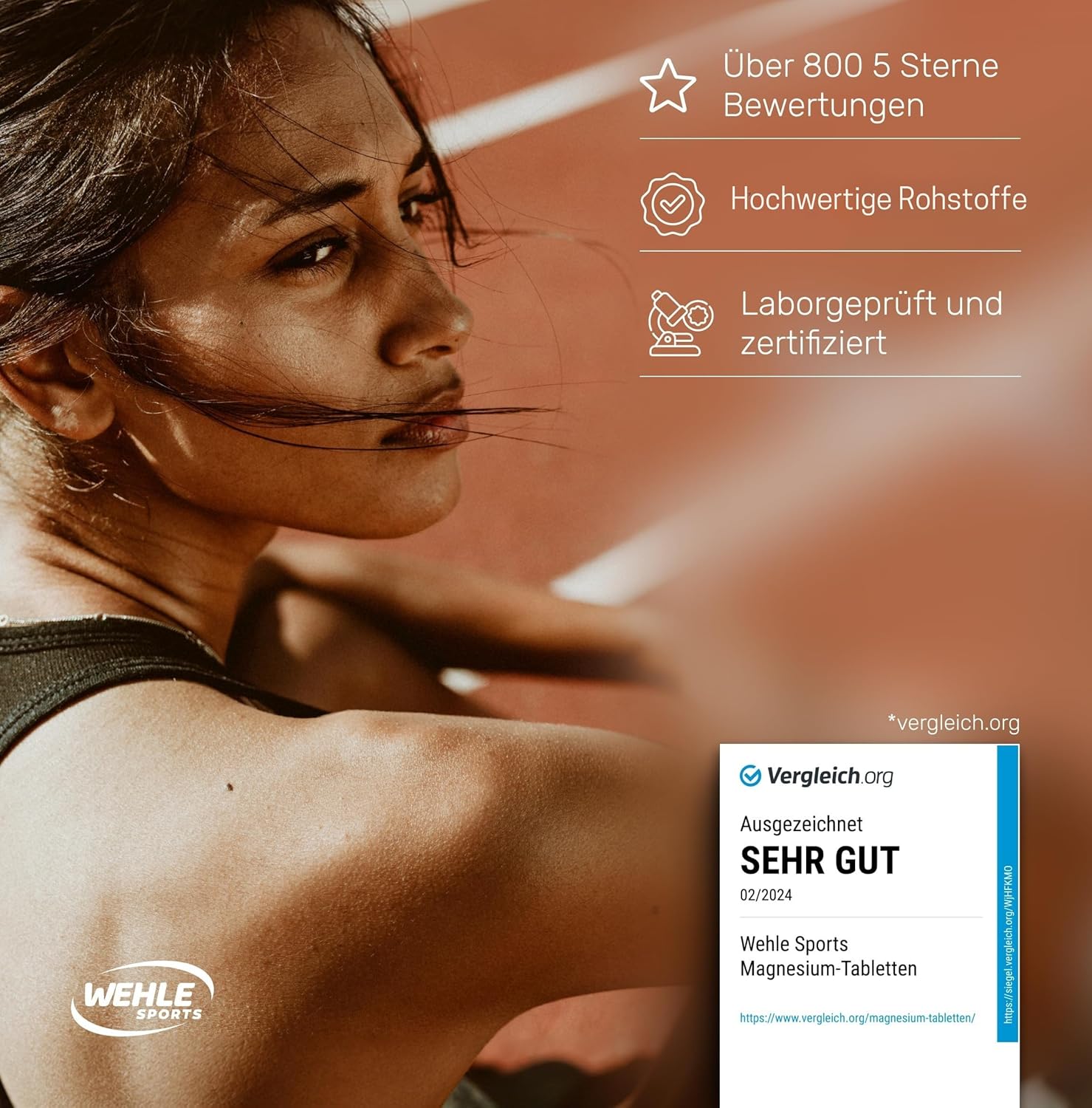 Thumbnail 1 de Wehle Sports Magnesium 400mg Kapseln hochdosiert