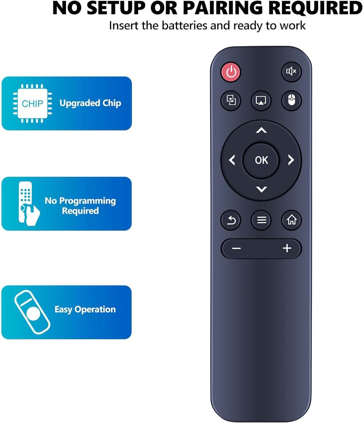 Detalle de Remote Control for HY300 HY320 HY300Pro Mini Portable Projector (IR 3.0) – Back-Up Controller