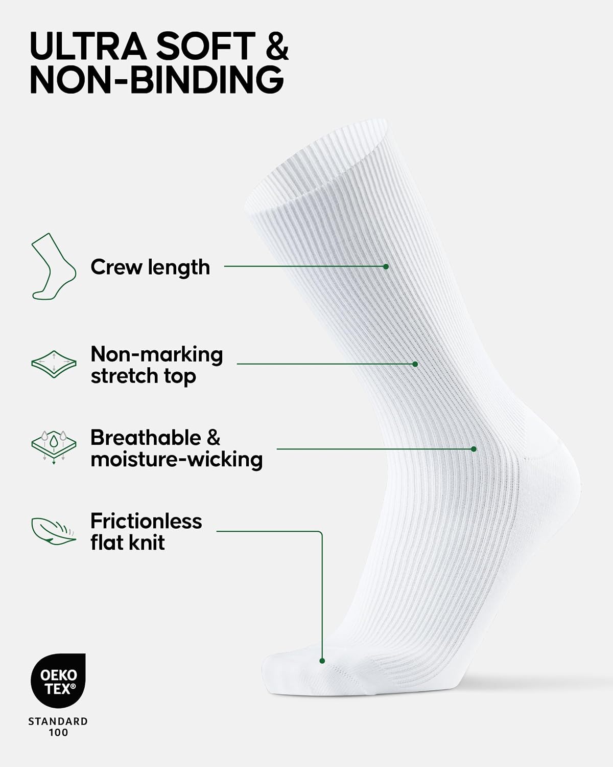 Detalle de Bamboo Diabetic Socks 3-Pack