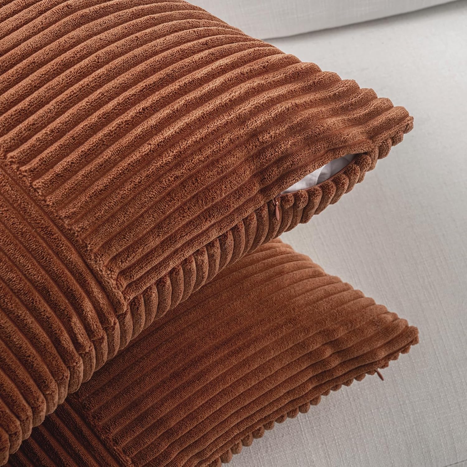 Thumbnail 3 de Fancy Homi Rust Boho Throw Pillow Cover 18x18