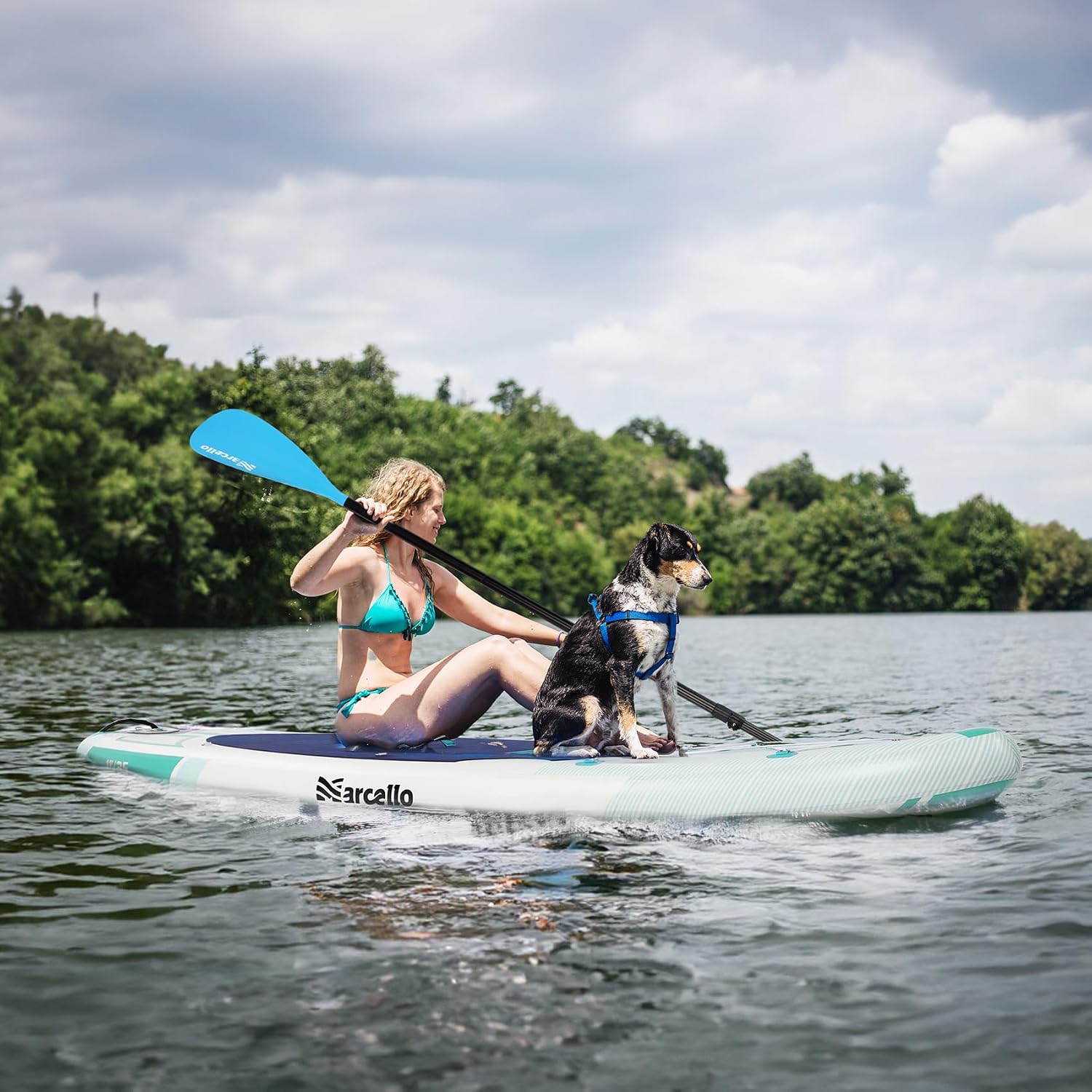 Detalle de Baudelio Inflatable Paddle Board (11’ x 34” x 6”) with Accessories