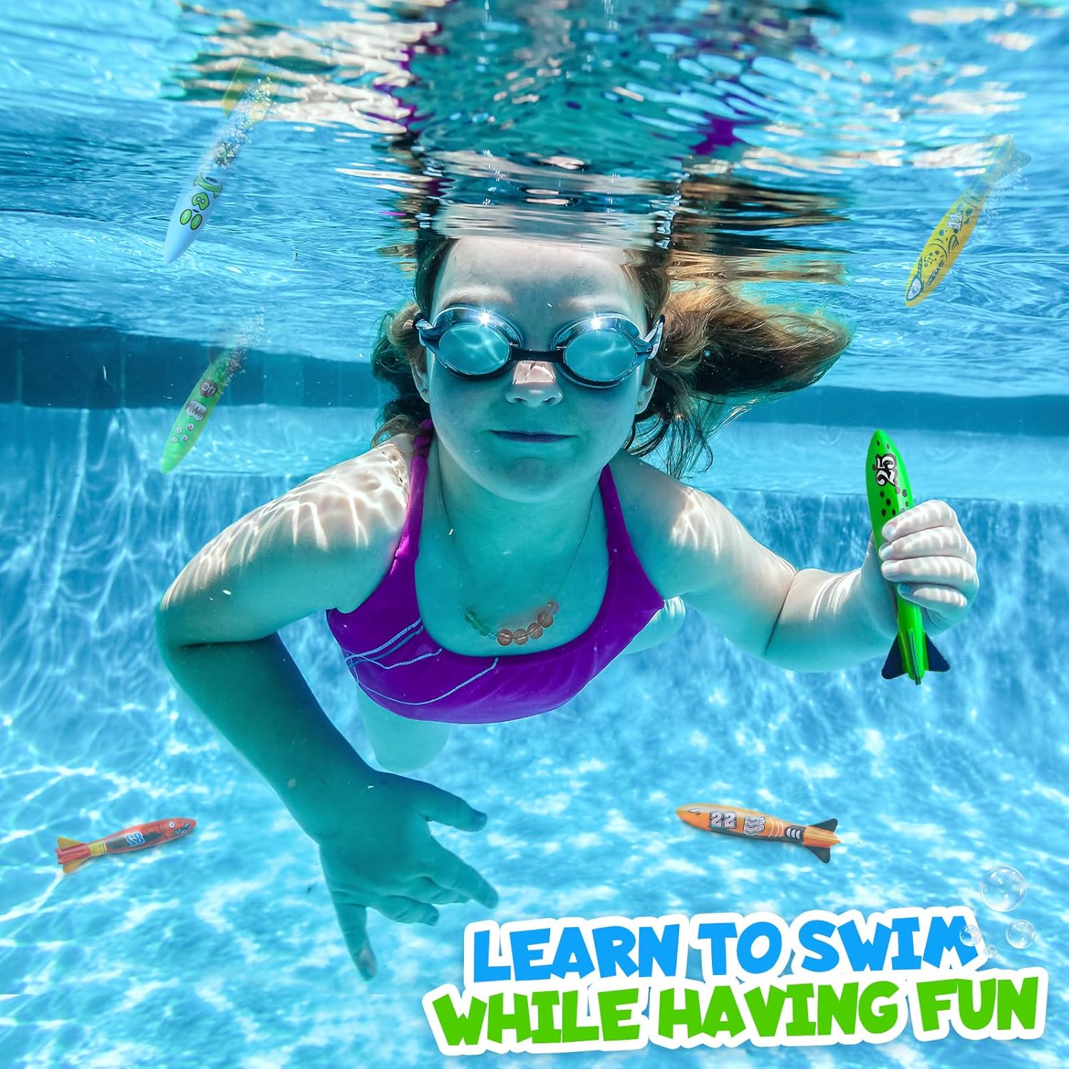 Thumbnail 3 de Dive Rings Pool Toys 9-Pcs Diving Set