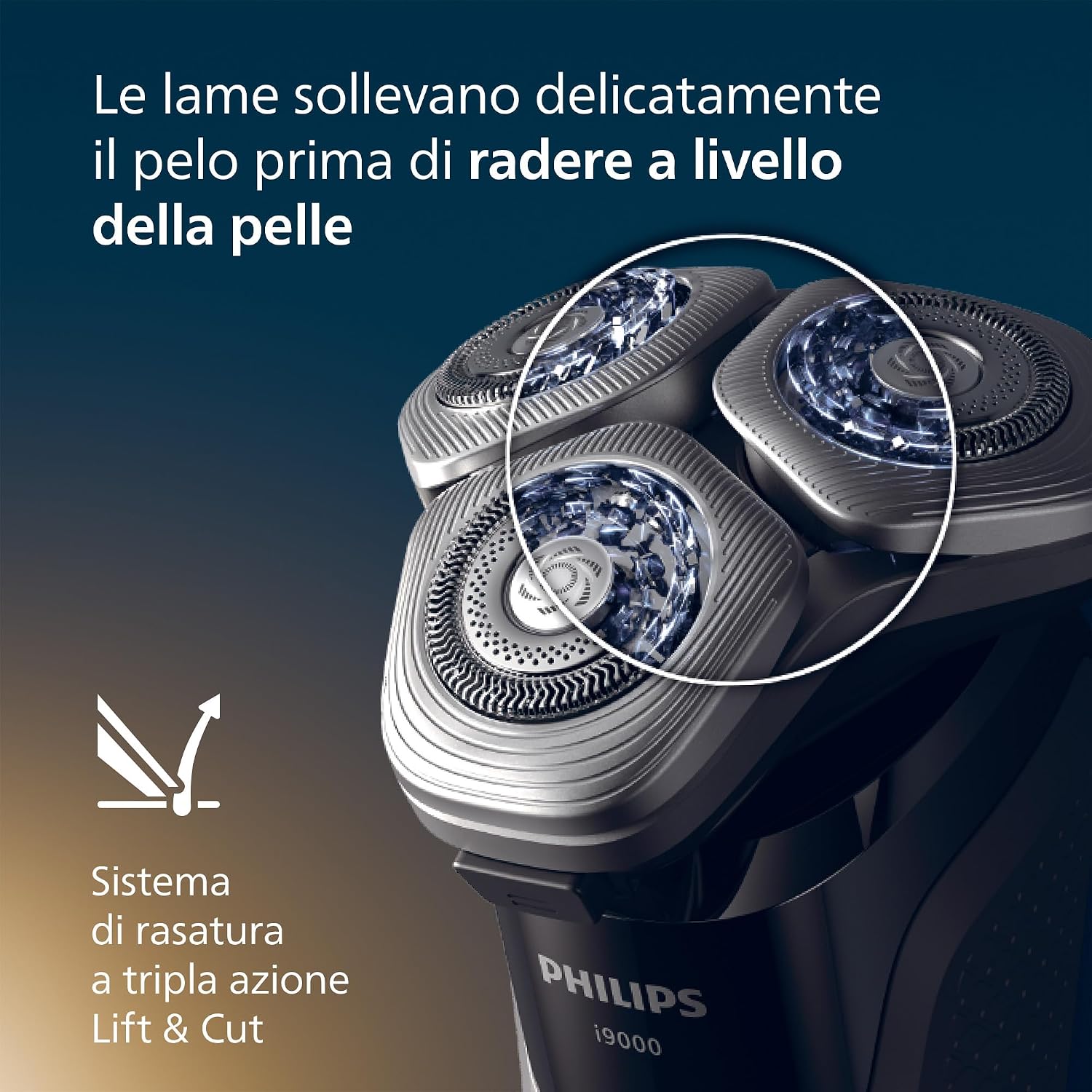 Thumbnail 4 de Philips Shaver i9000 rasoio elettrico Wet & Dry con SkinIQ