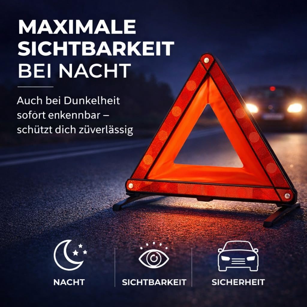 Thumbnail 3 de POWR CAR V16 Warndreieck-Leuchte – Warndreieck & Pannendreieck mit EU-Zulassung