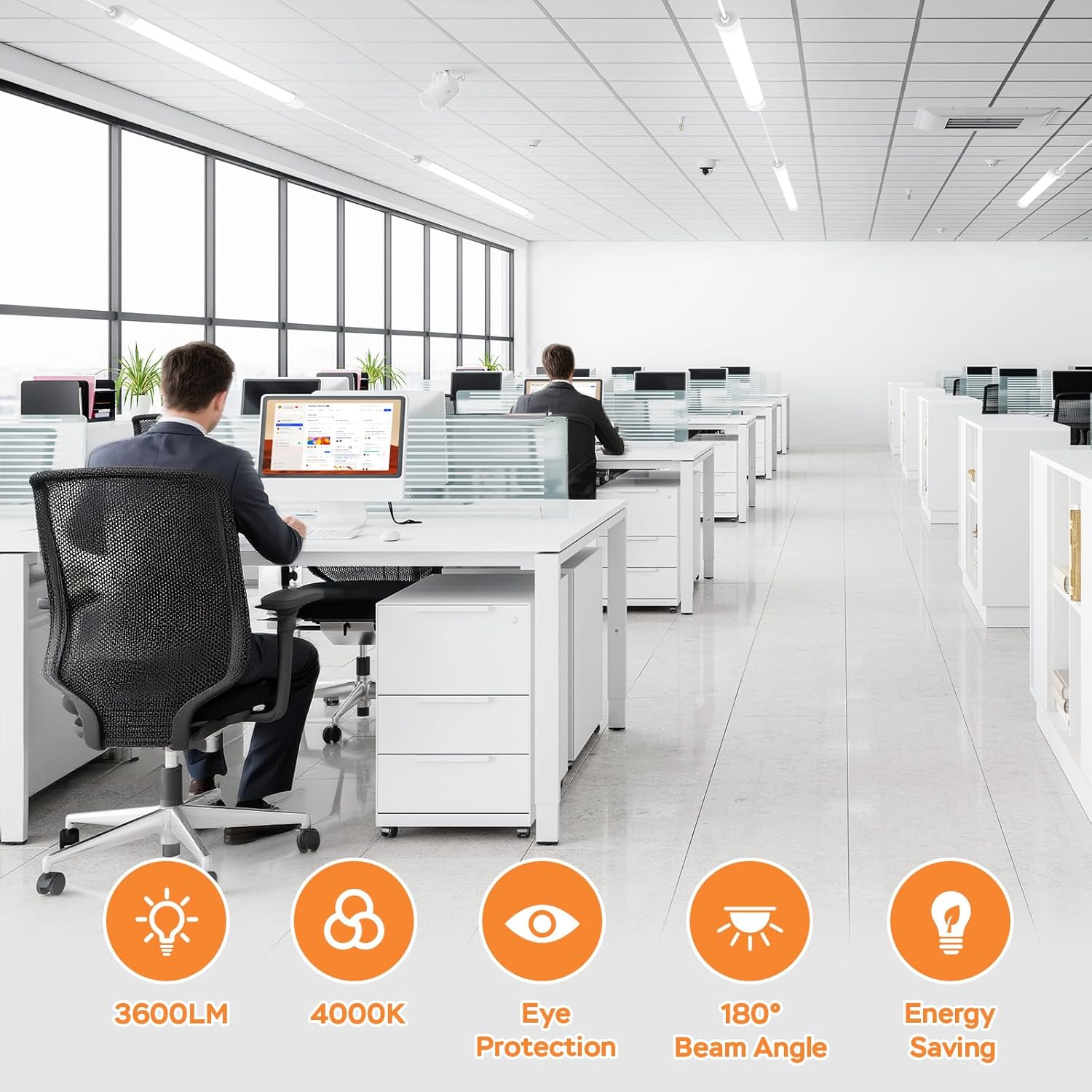 Thumbnail 6 de Amdelne LED Feuchtraumleuchte 120 cm (36 W, 3.600 lm) IP65 kaltweiß 4.000 K