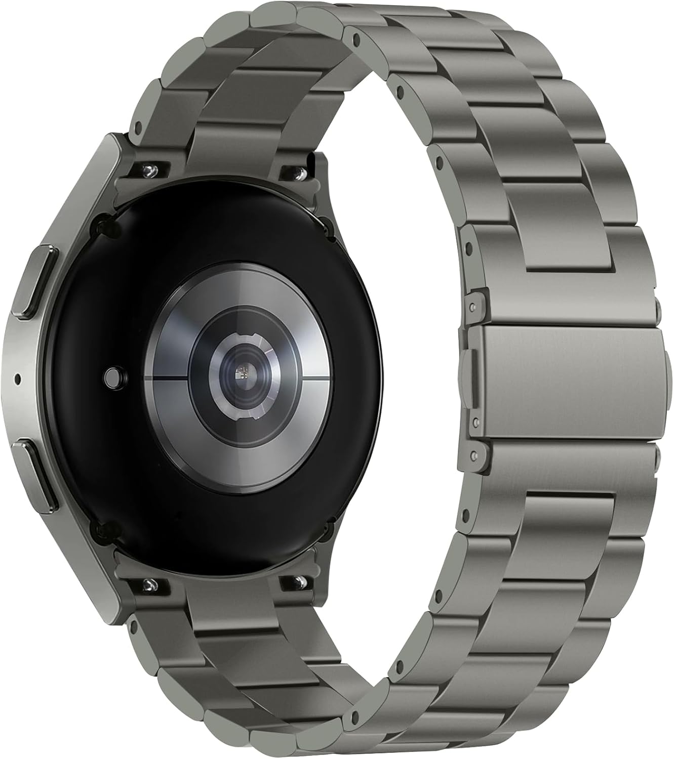 Thumbnail 1 de Anlinser No Gap Bands 20mm Metal Strap for Samsung Galaxy Watch 7/6/5/4/FE (Gray Titanium)