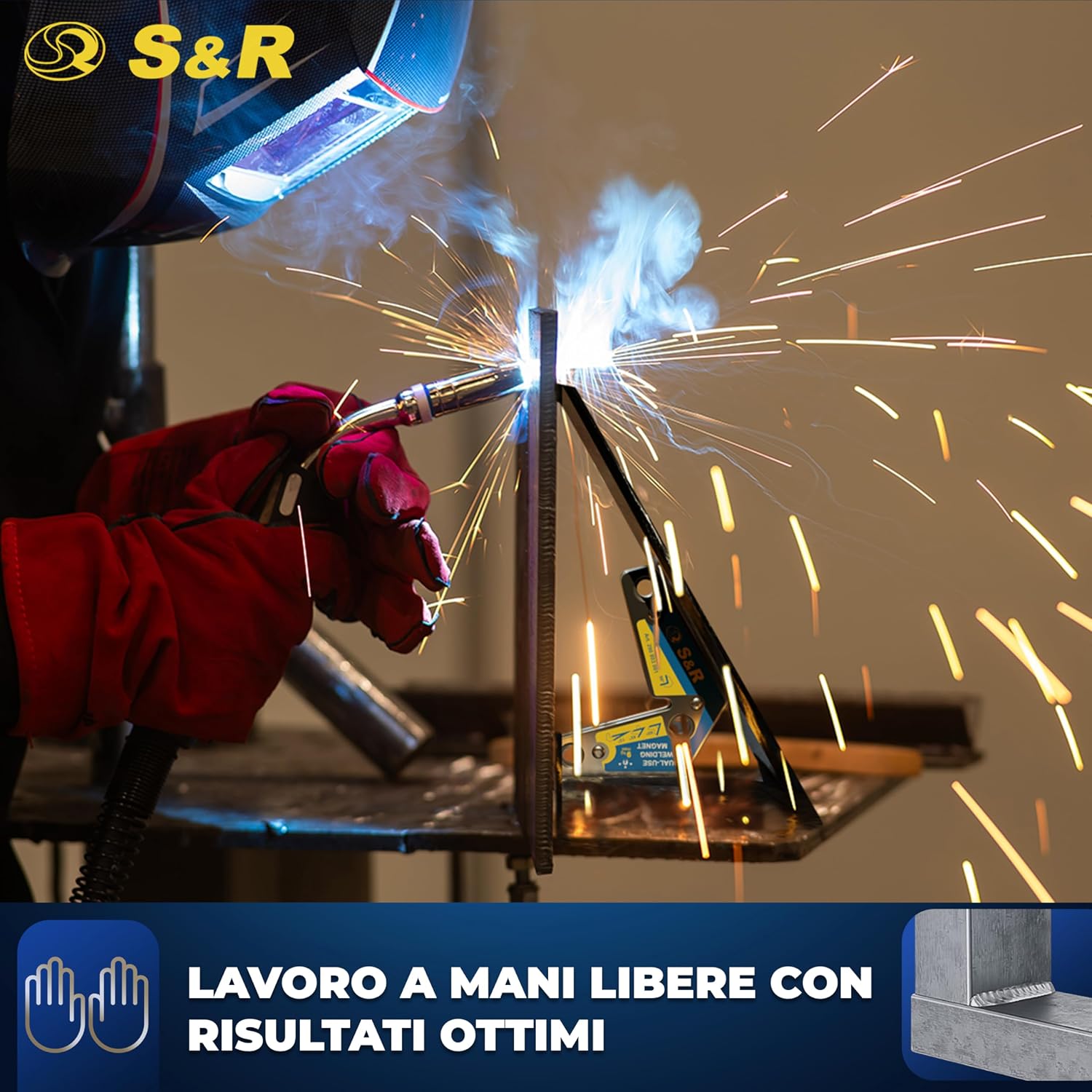 Thumbnail 6 de S&R Magneti per Saldatura set angoli 7×2 📐