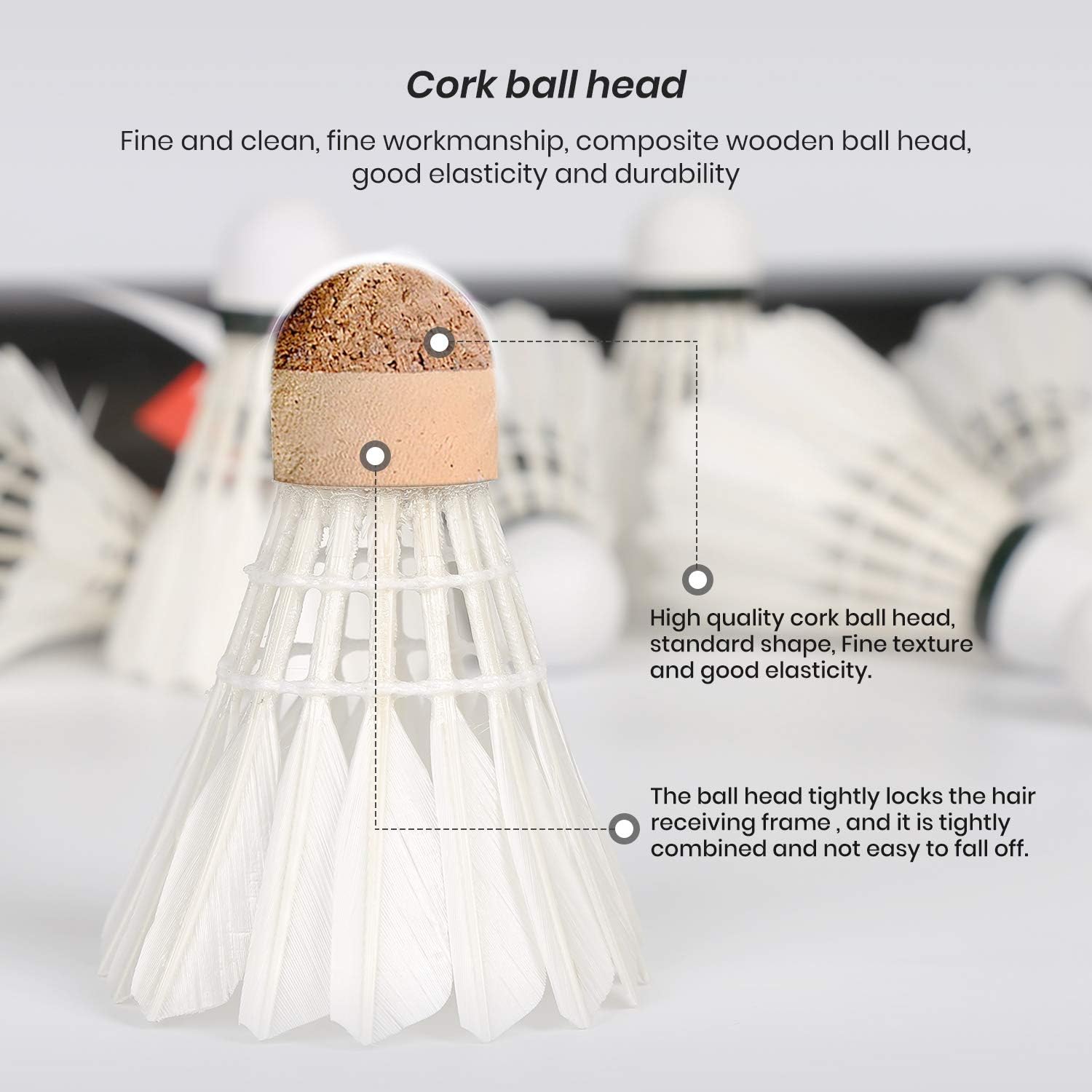 Thumbnail 5 de Nalax Badminton Birdie 12-Pack