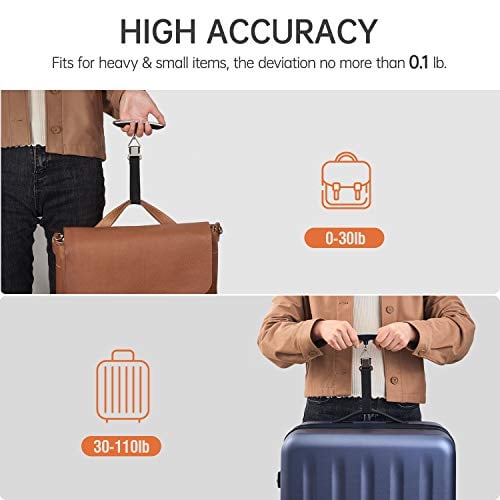 Thumbnail 6 de FREETOO Luggage Scale with Tare Function – 110 Lb / 50 Kg, Silver