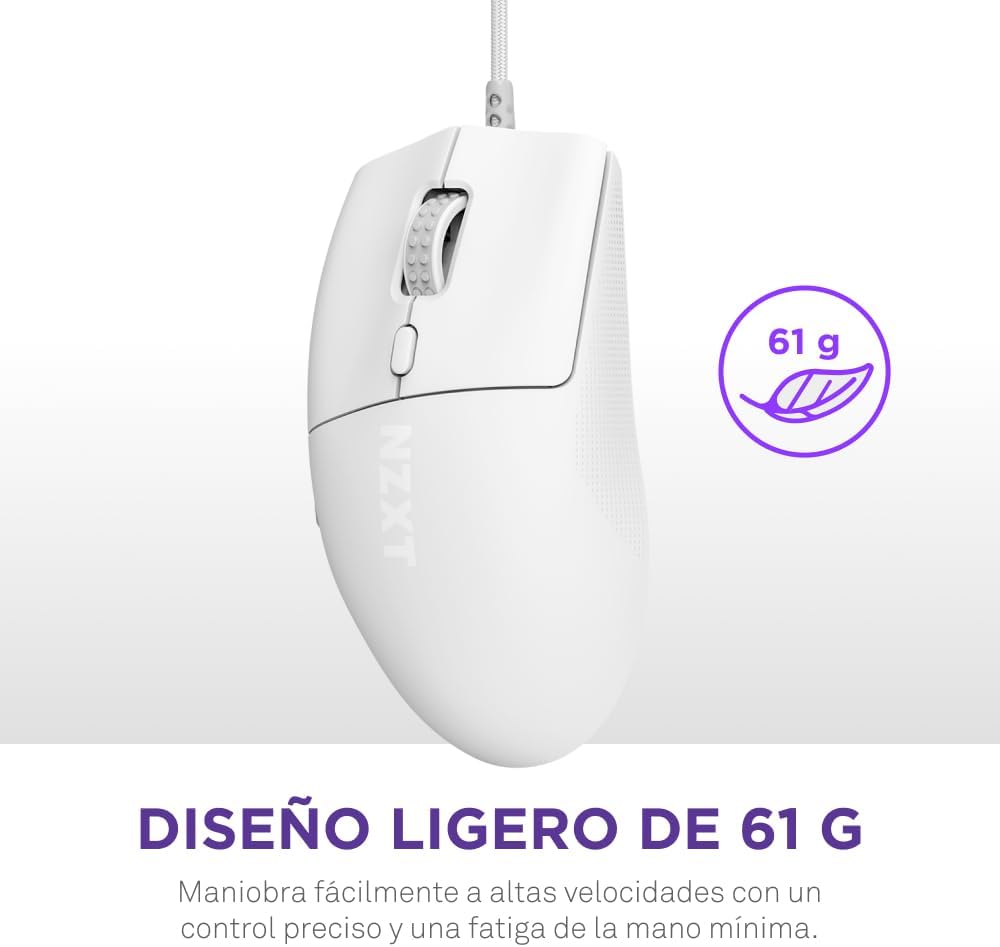 Thumbnail 1 de NZXT Lift 2 Ergo 🖱️ | Ratón Ligero y Ergonómico para Juegos