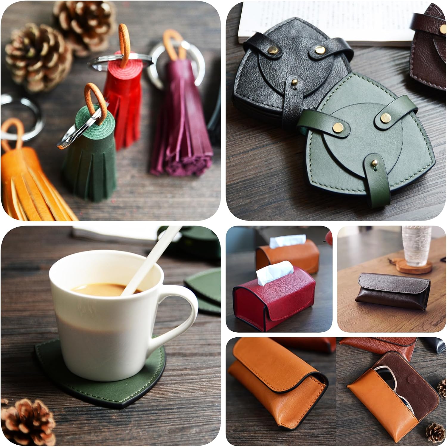 Detalle 2 de Caxilee Faux Leather Sheets A4 Size