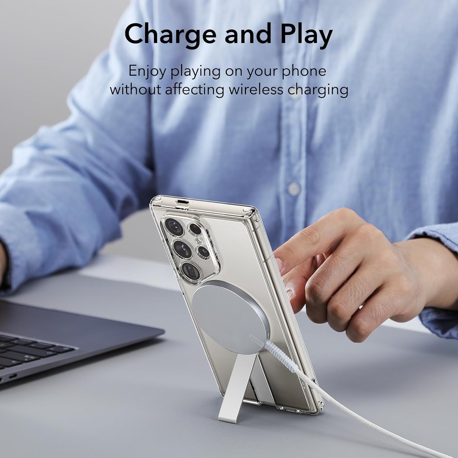 Thumbnail 5 de ESR Coque Galaxy S24 Ultra avec Support Magnétique et Puissants Aimants