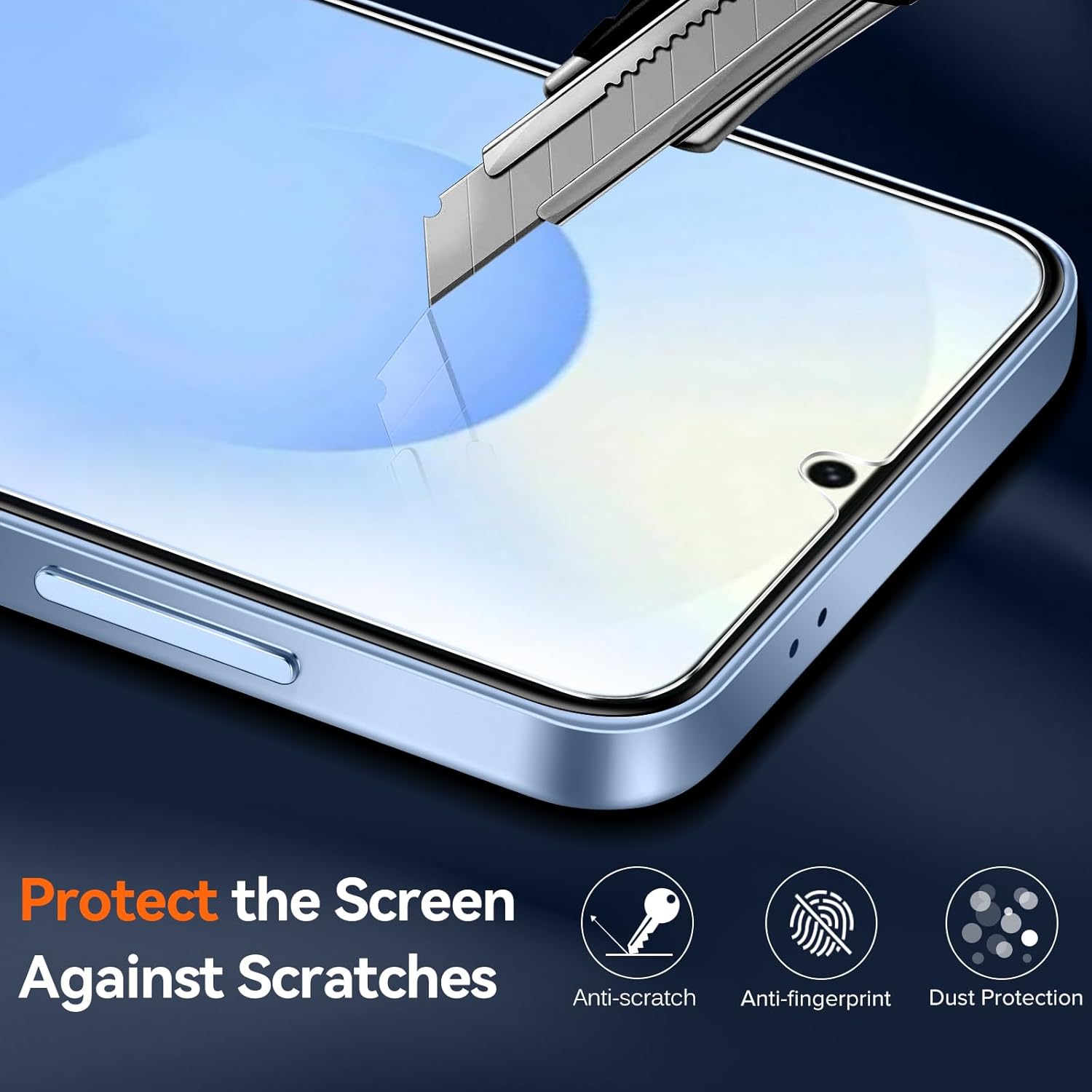 Thumbnail 1 de iVoler Anti Ingiallimento Chiaro Cover per Samsung Galaxy S25 5G con 2 Pellicole Vetro Temperato – Protezione 360°