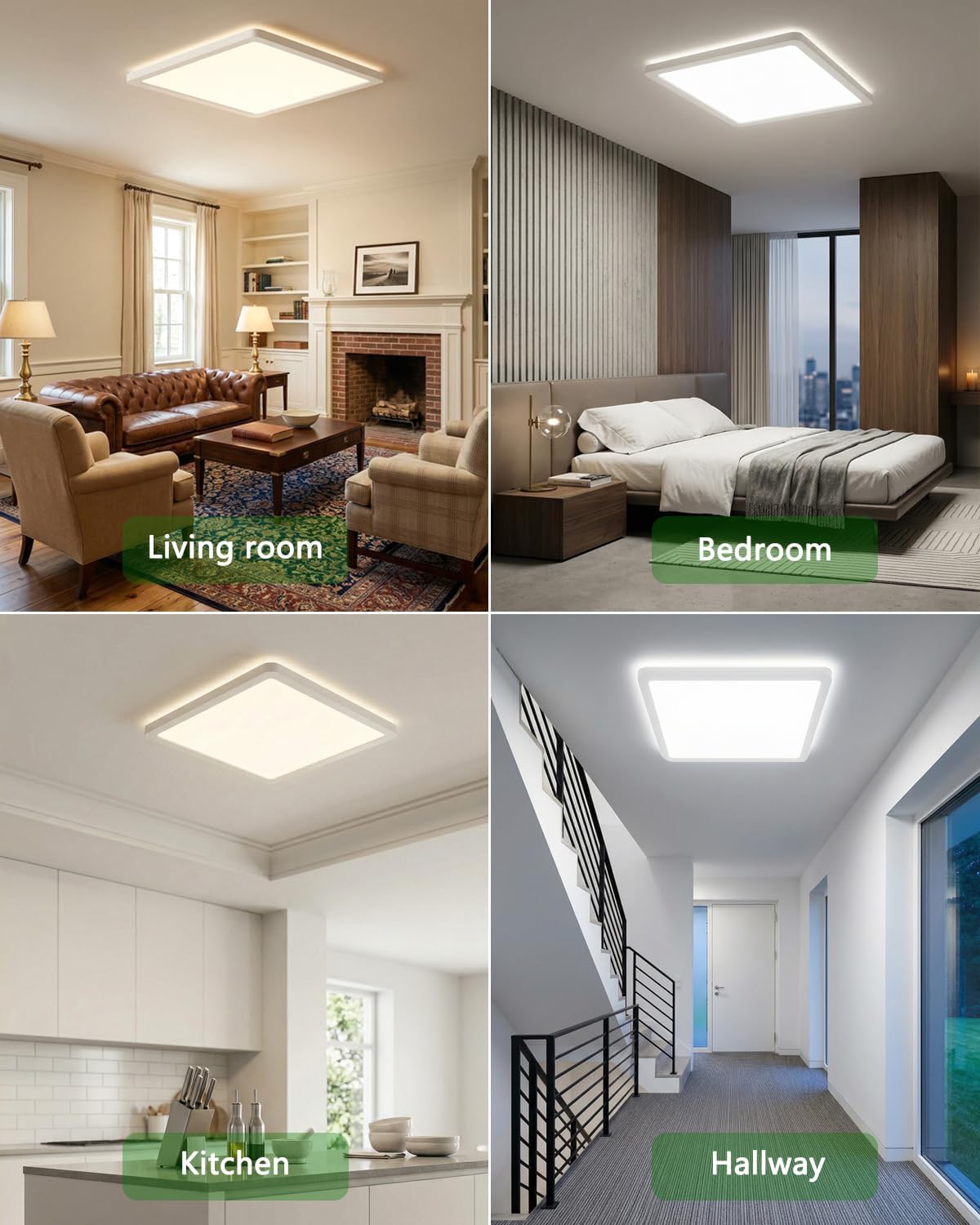 Thumbnail 6 de Bowfar Deckenleuchte LED 12W – Dimmbar, IP54, 2600 lm, 3000–6500K, Fernbedienung, ultra-dünn Ø30 cm