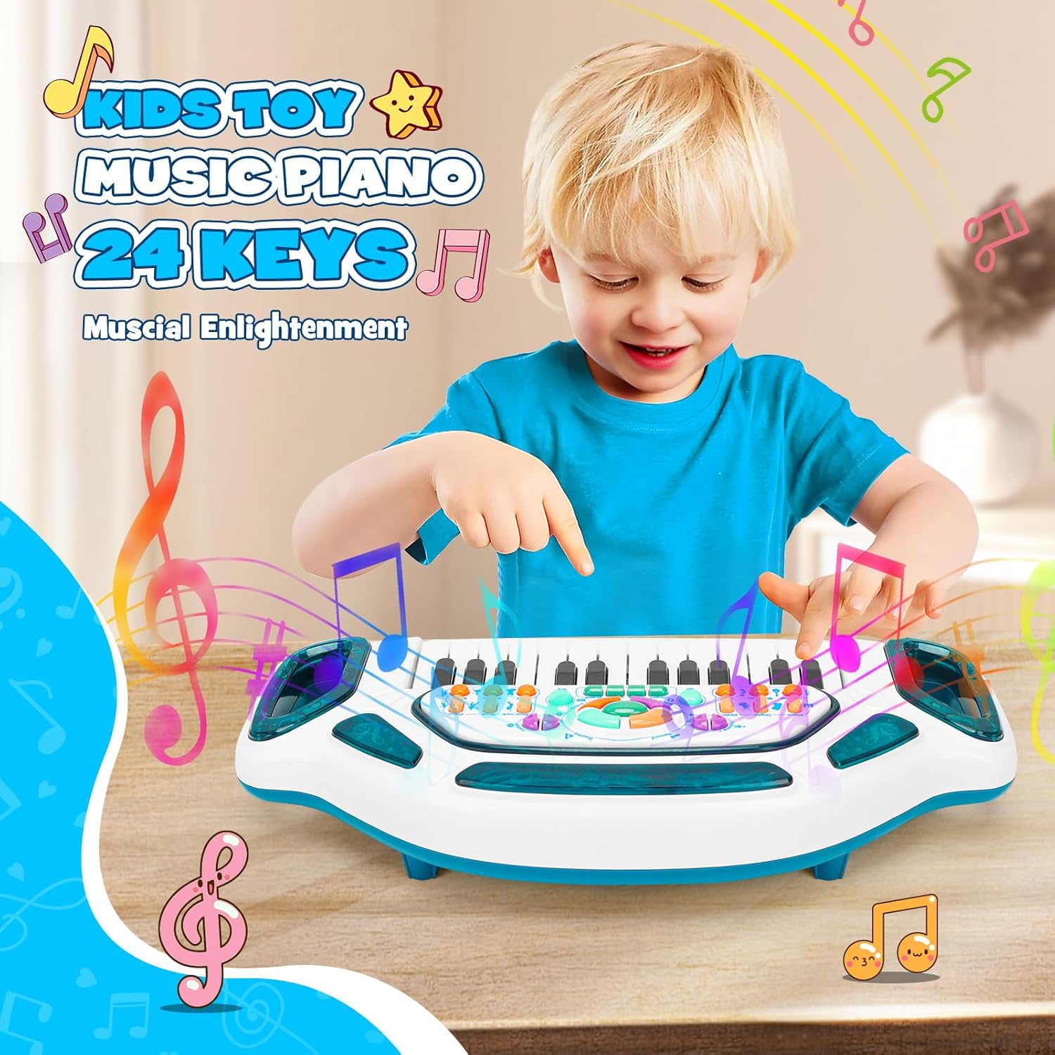 Thumbnail 2 de Kids Piano Keyboard 24 keys for toddlers