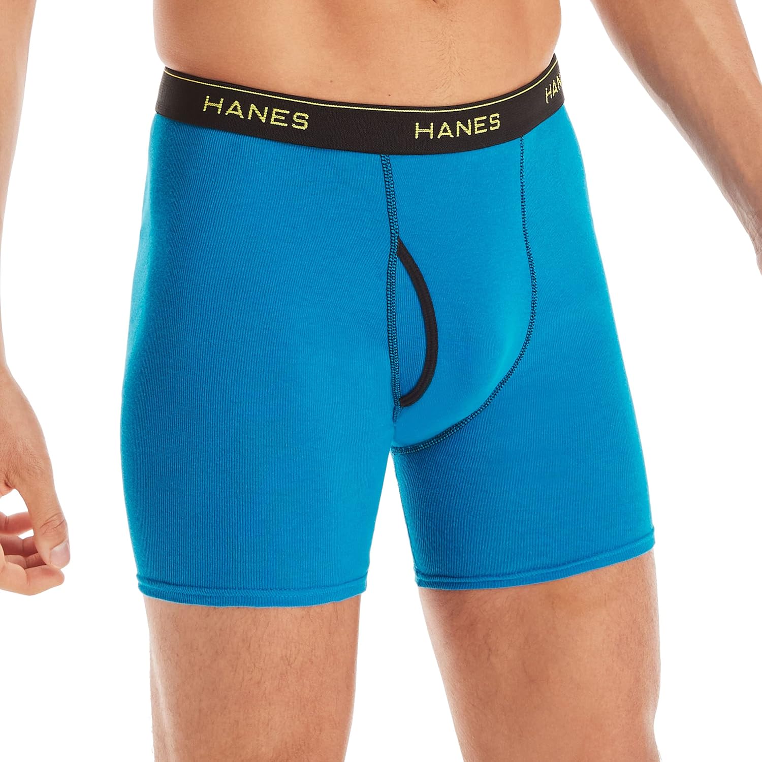 Thumbnail 2 de Hanes Men’s Fresh Cotton Breathable Boxer Briefs (Comfort Flex Waist, Moisture-Wicking, No-Ride-Up) Pack