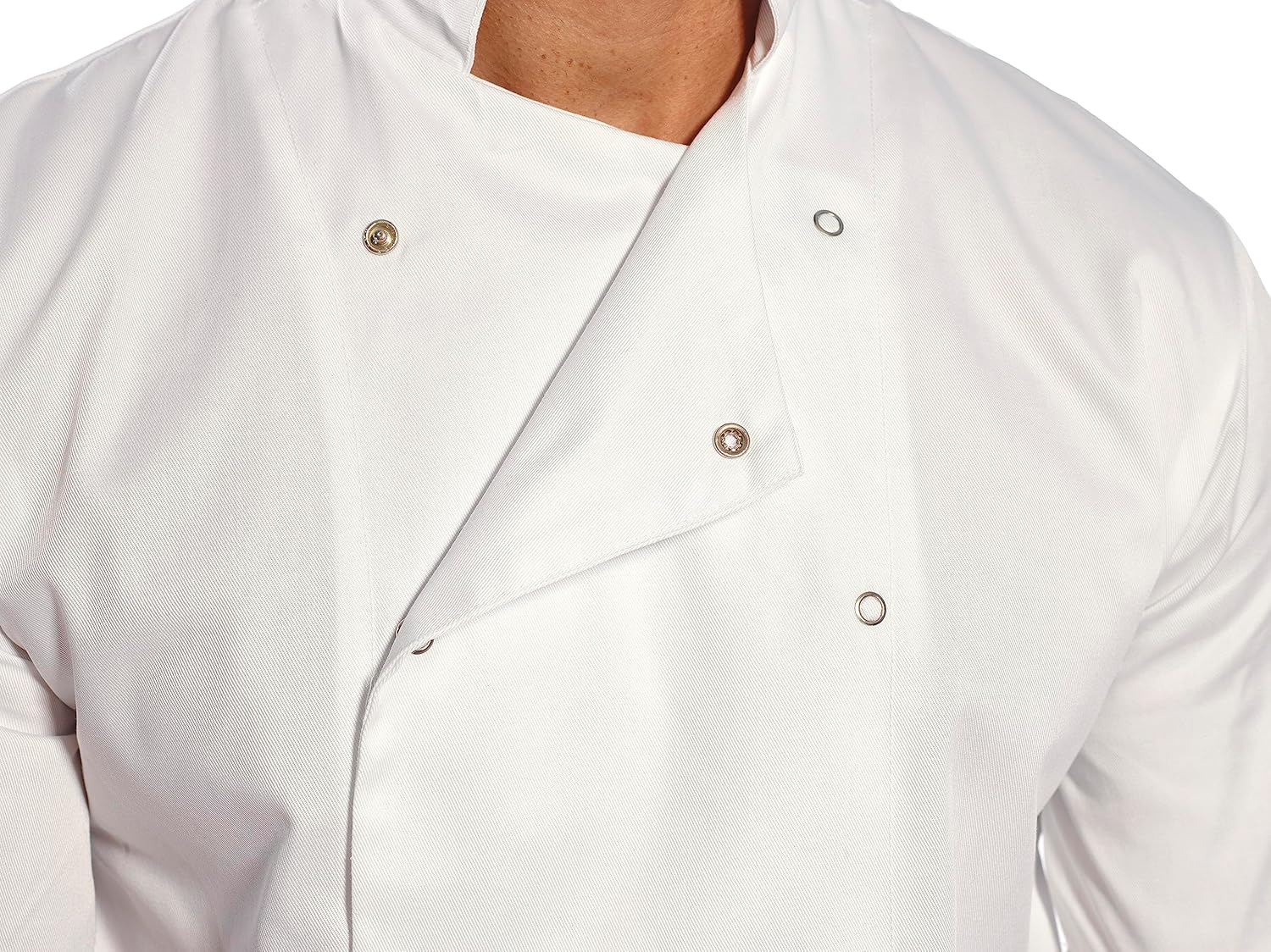 Detalle de Portwest C733 Veste de Chef Moderne Légère à Manches Courtes Cumbria