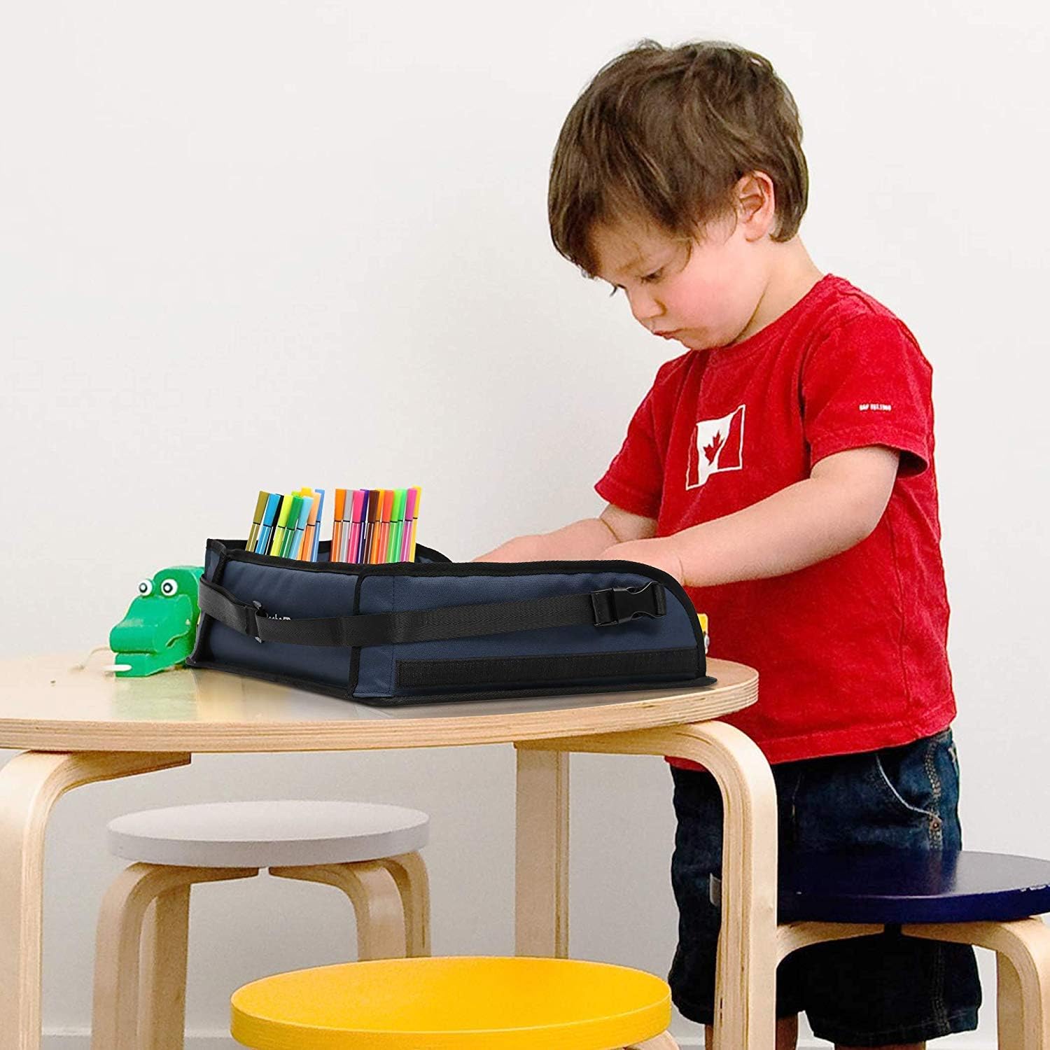 Thumbnail 5 de Becko US Fondear Children’s Travel Tray: Portable Car Seat Tray for Snacks, Games and Drawings