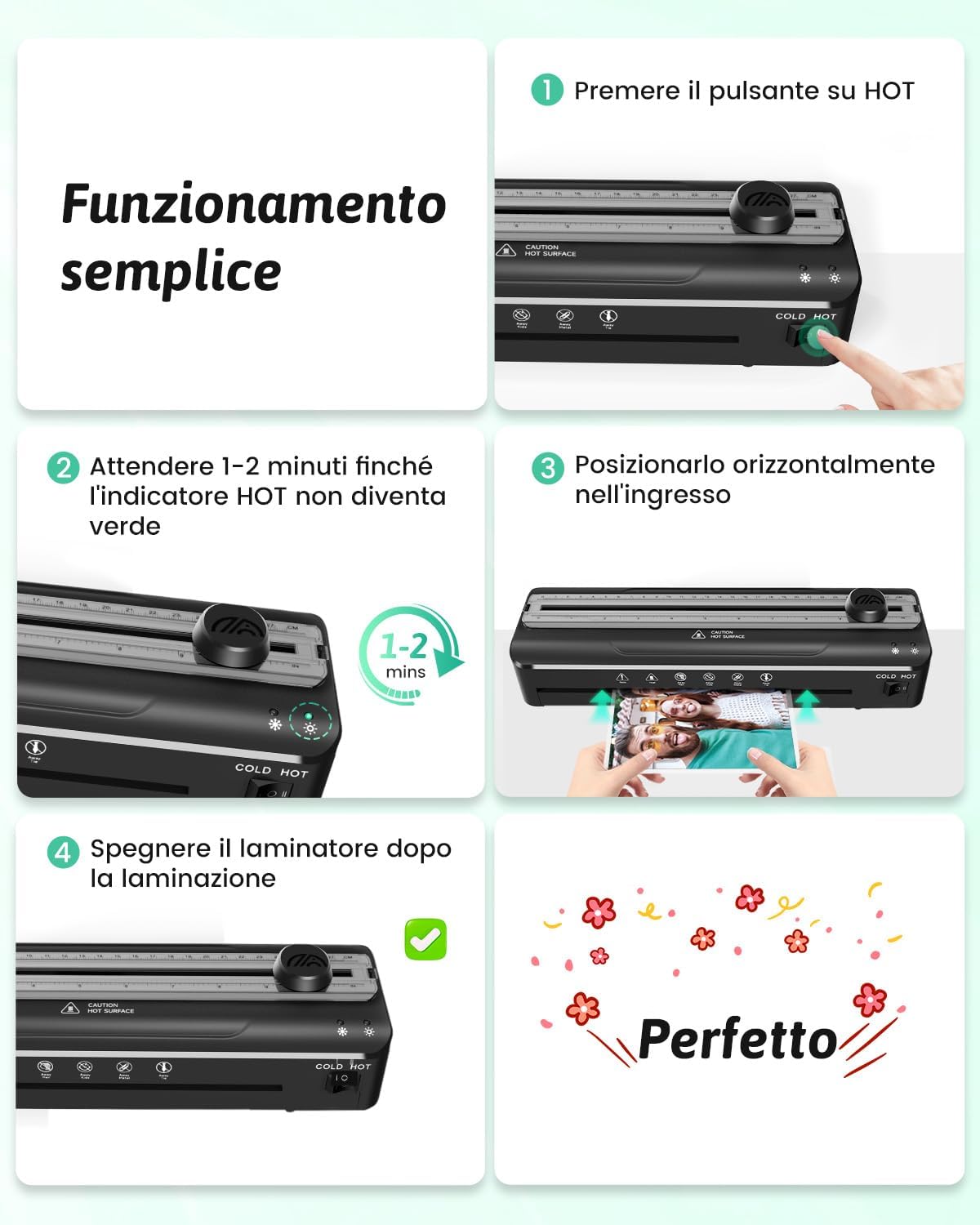 Thumbnail 3 de MAXDONE Plastificatrice A4 20 fogli 📎