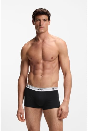 Detalle 2 de BOSS Herren-Trunks im 3er-Pack aus Baumwoll-Stretch