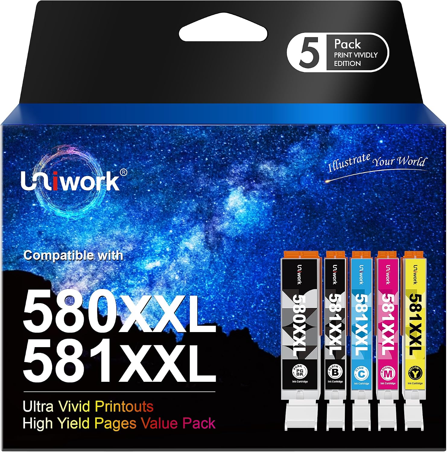 Detalle de Uniwork 580 581 Multipack XXL 5er-Pack 🖨