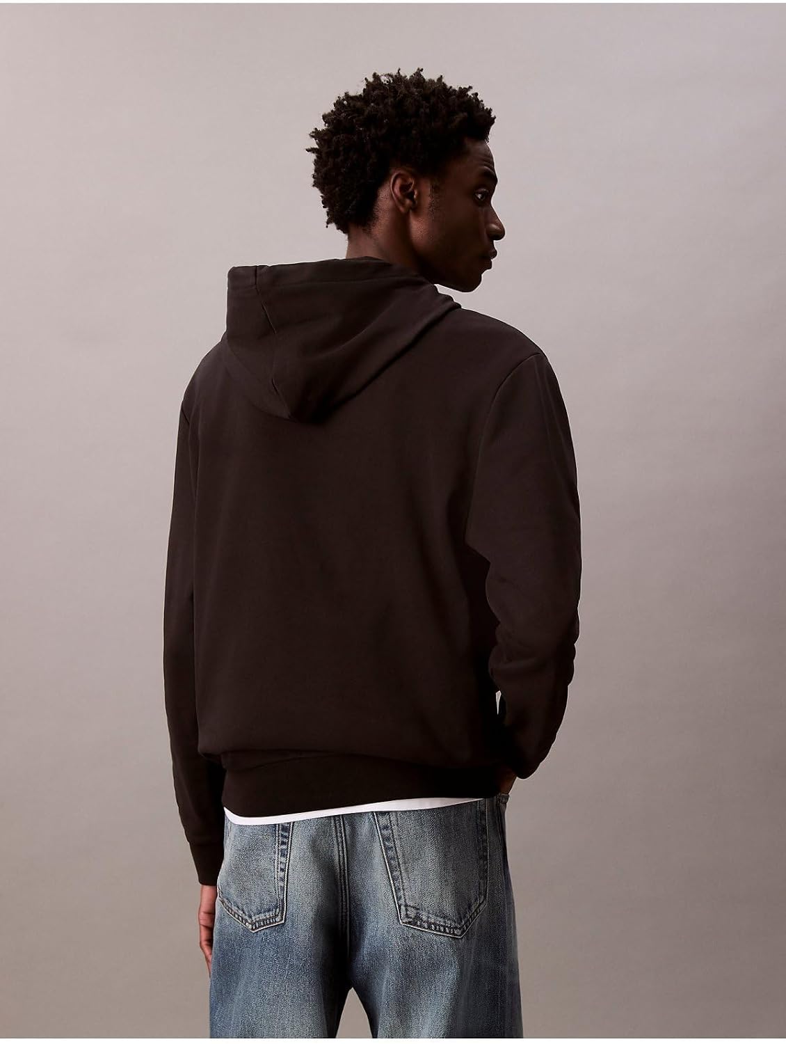 Detalle 2 de Calvin Klein Felpa Terry Uomo con cappuccio