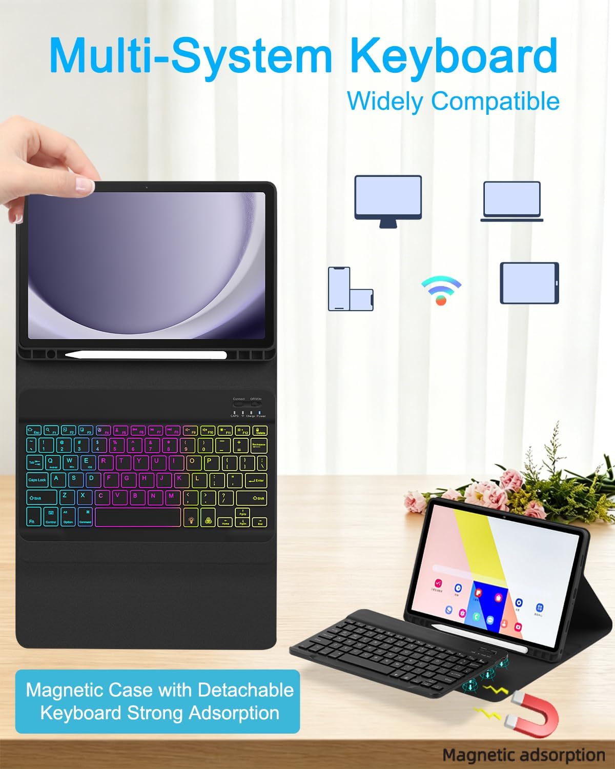 Thumbnail 6 de EAMPANG Keyboard Case for Samsung A11+
