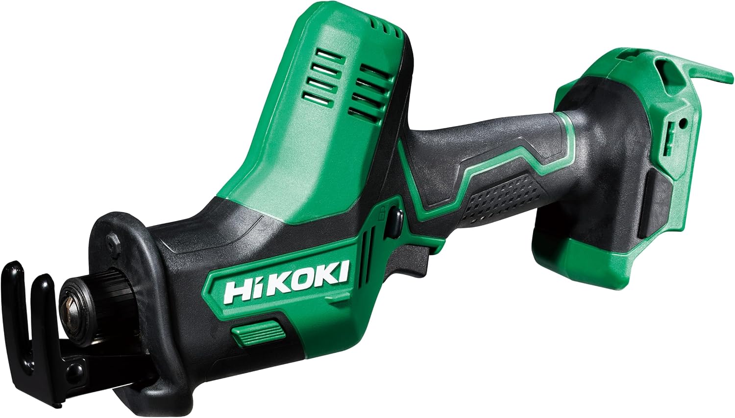 Detalle de HiKOKI CR18DA(NNN) 18V充電式セーバソー 工具不要の刃交換・ベース調整