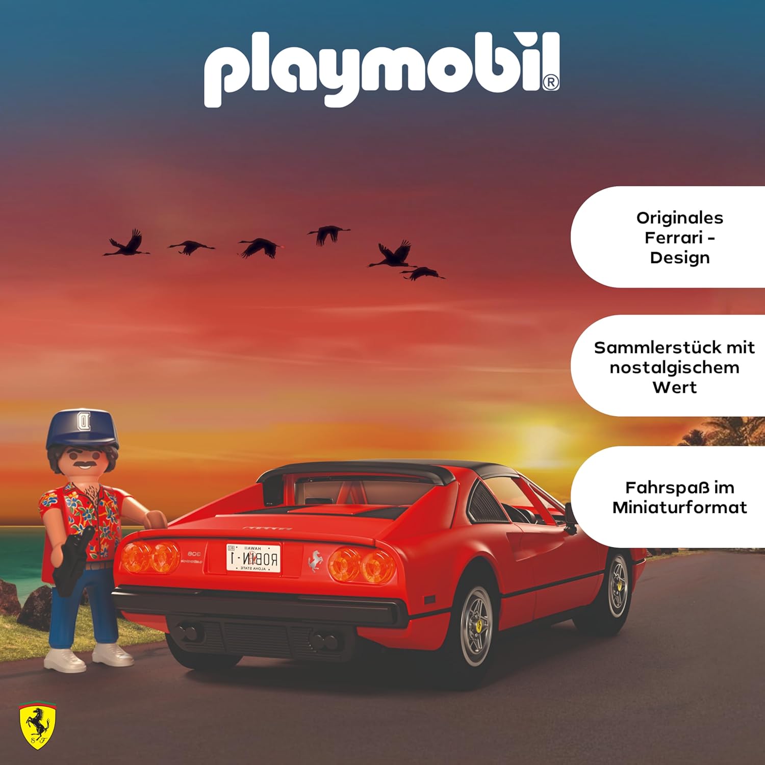 Thumbnail 2 de PLAYMOBIL Famous Cars 71343 Magnum, P.I. Ferrari 308 GTS Quattrovalvole (Supersportwagen)