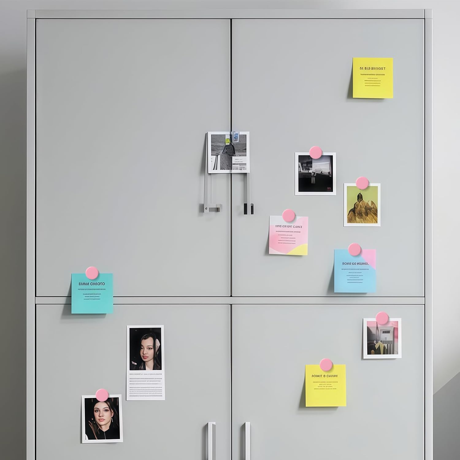 Detalle de QOJOPU 30 Stück starke Magnetkugeln – Runde rosa Mini-Magnete für Whiteboard, Kühlschrank & Pinnwand