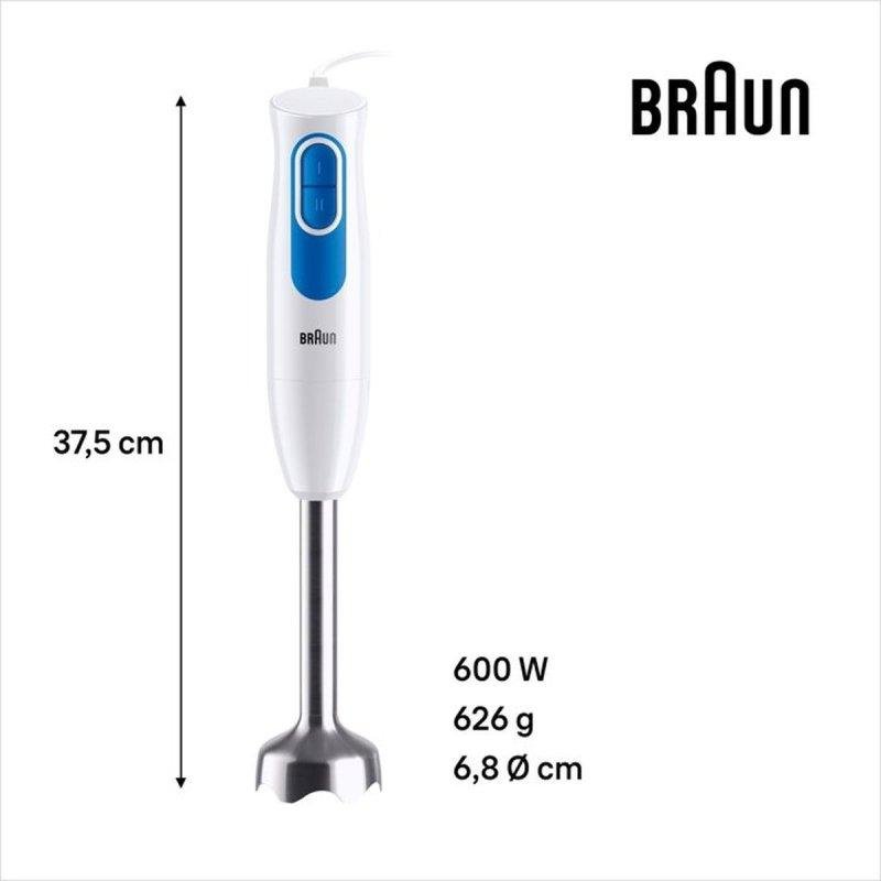 Detalle 2 de Braun MultiQuick 2 MQ20.236M: batidora de inmersión 600 W con EasyTwist y 0,5 L