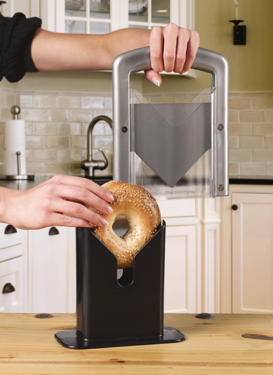 Detalle 2 de Hoan The Original Bagel Guillotine 9.25-Inch Slicer