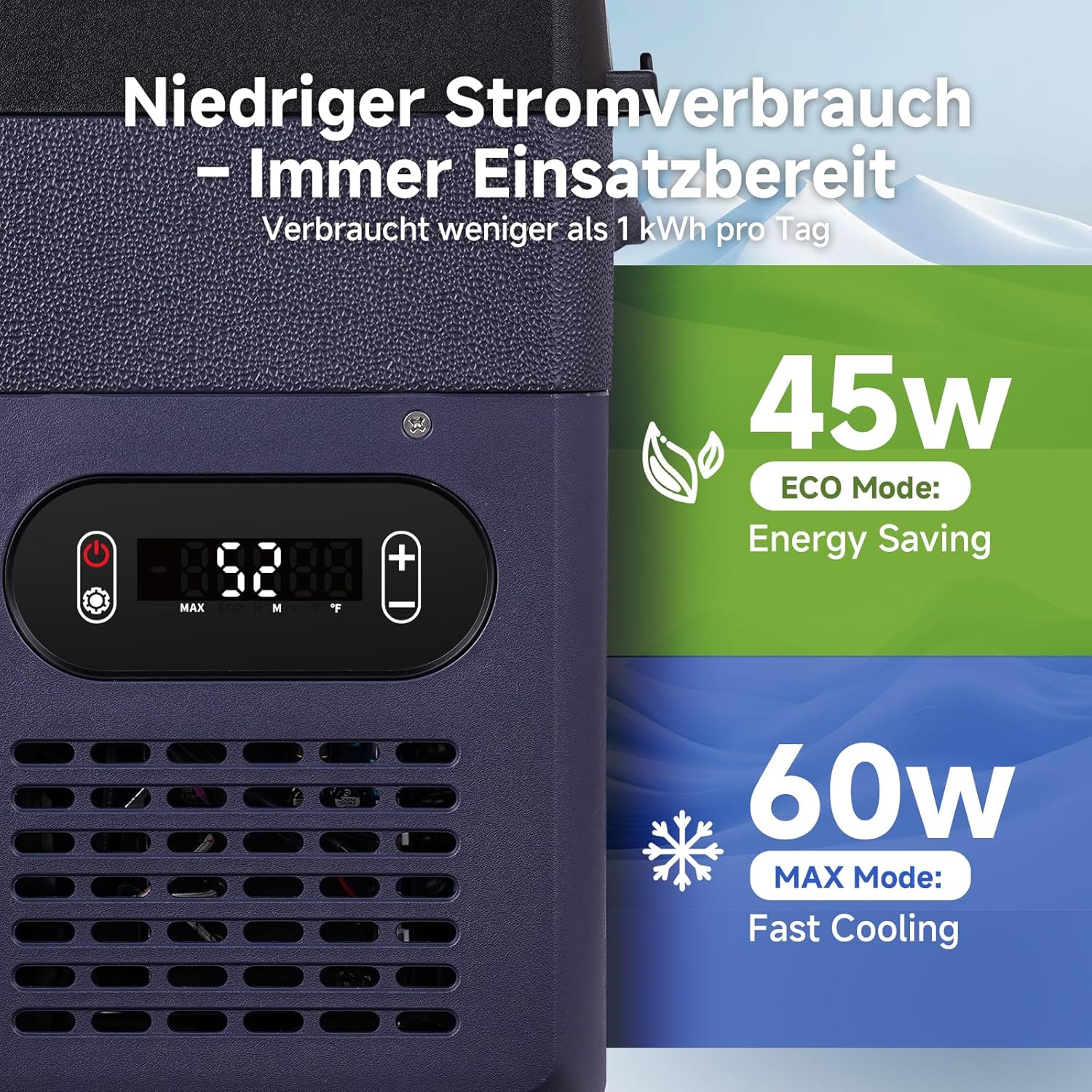 Thumbnail 5 de AAOBOSI Kompressor-Kühlbox 15 l (12V/230V) – IPX4, bis -20 °C und bis 20 °C