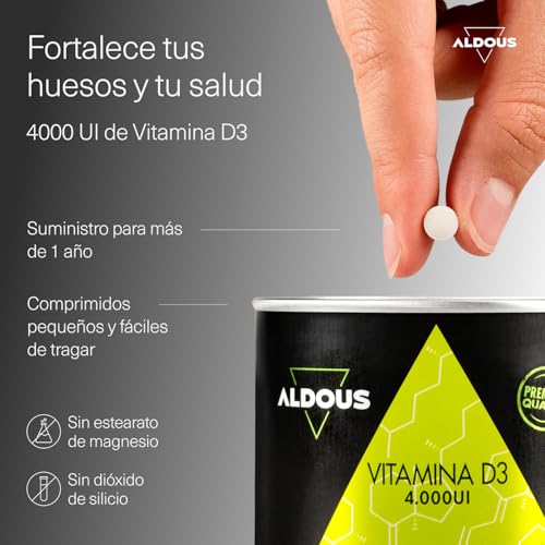 Thumbnail 1 de ALDOUS Vitamina D3 4000 UI — 500 comprimidos 💊