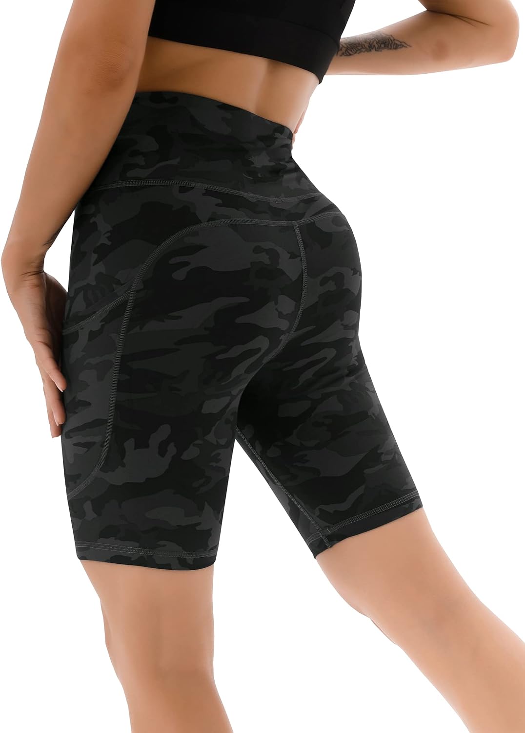 Thumbnail 5 de Persit Damen kurze Leggings (blickdicht) mit Taschen – Radlerhose mit hoher Taille