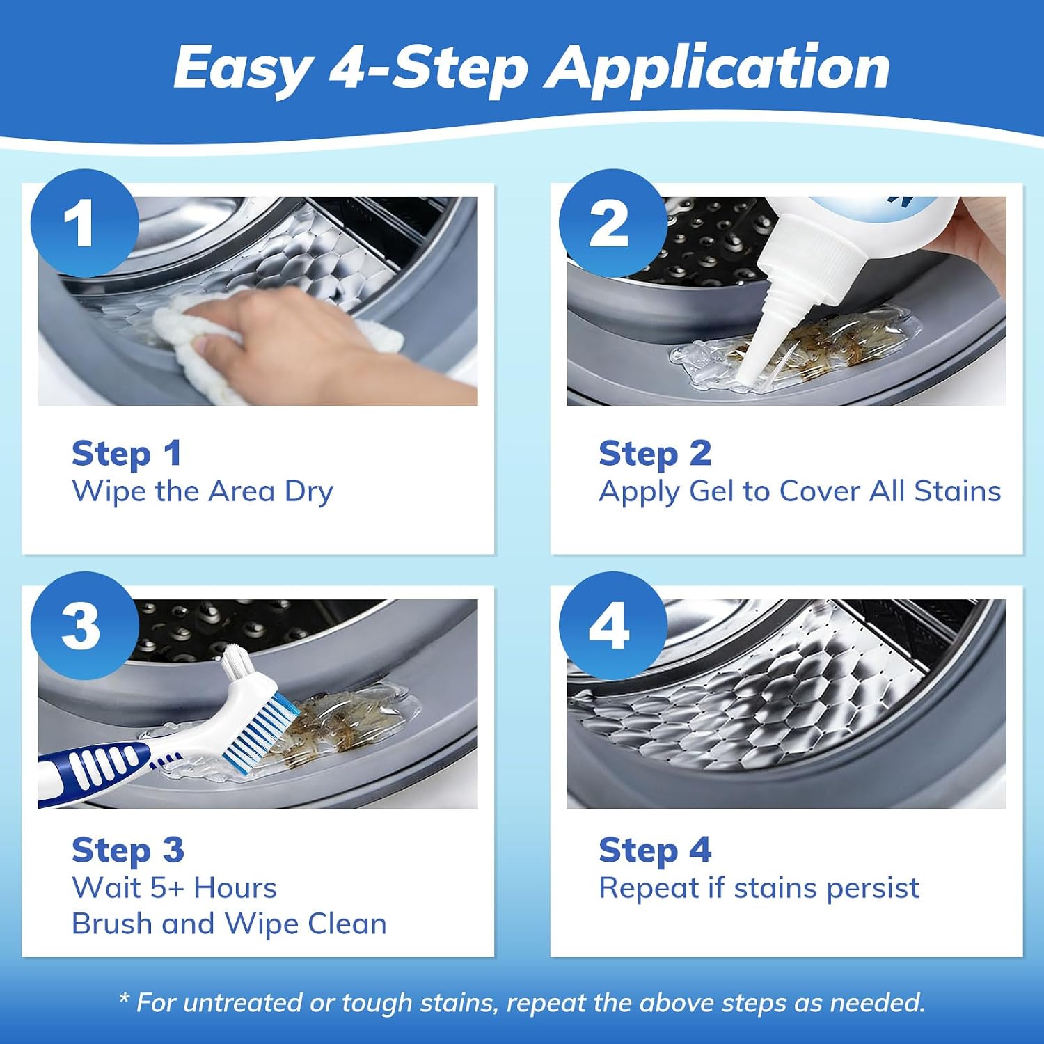 Detalle de ladoweir LADOWEIR-CMJ-01 Mold-Stain Remover Gel for Gaskets and Grout