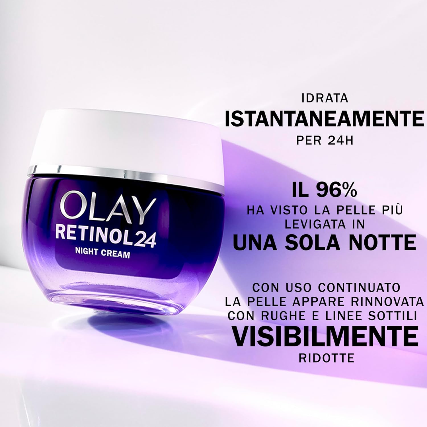 Thumbnail 2 de Olay Retinol 24 Crema Viso Notte Idratante Anti-Età con Vitamina E, 50 ml
