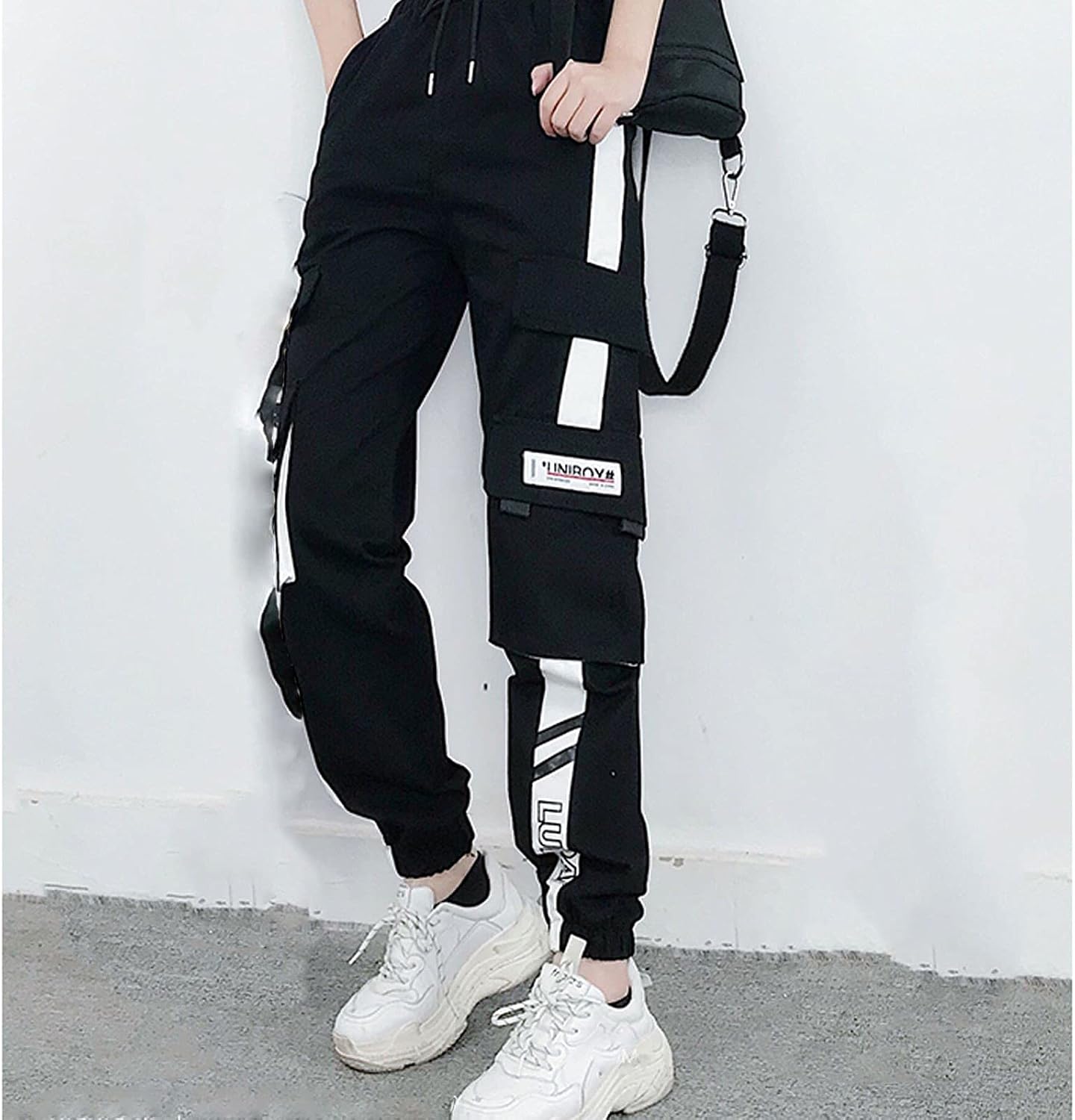 Thumbnail 2 de MEINVQIAOTI cargo pants for women black