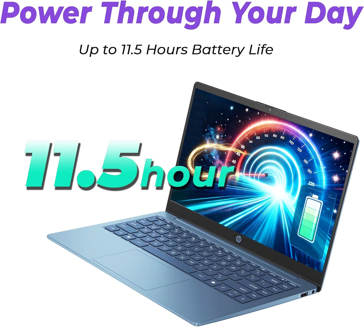 Thumbnail 6 de HP 15 14-Inch Everyday Laptop, Intel N150, 128GB SSD, Waterfall Blue