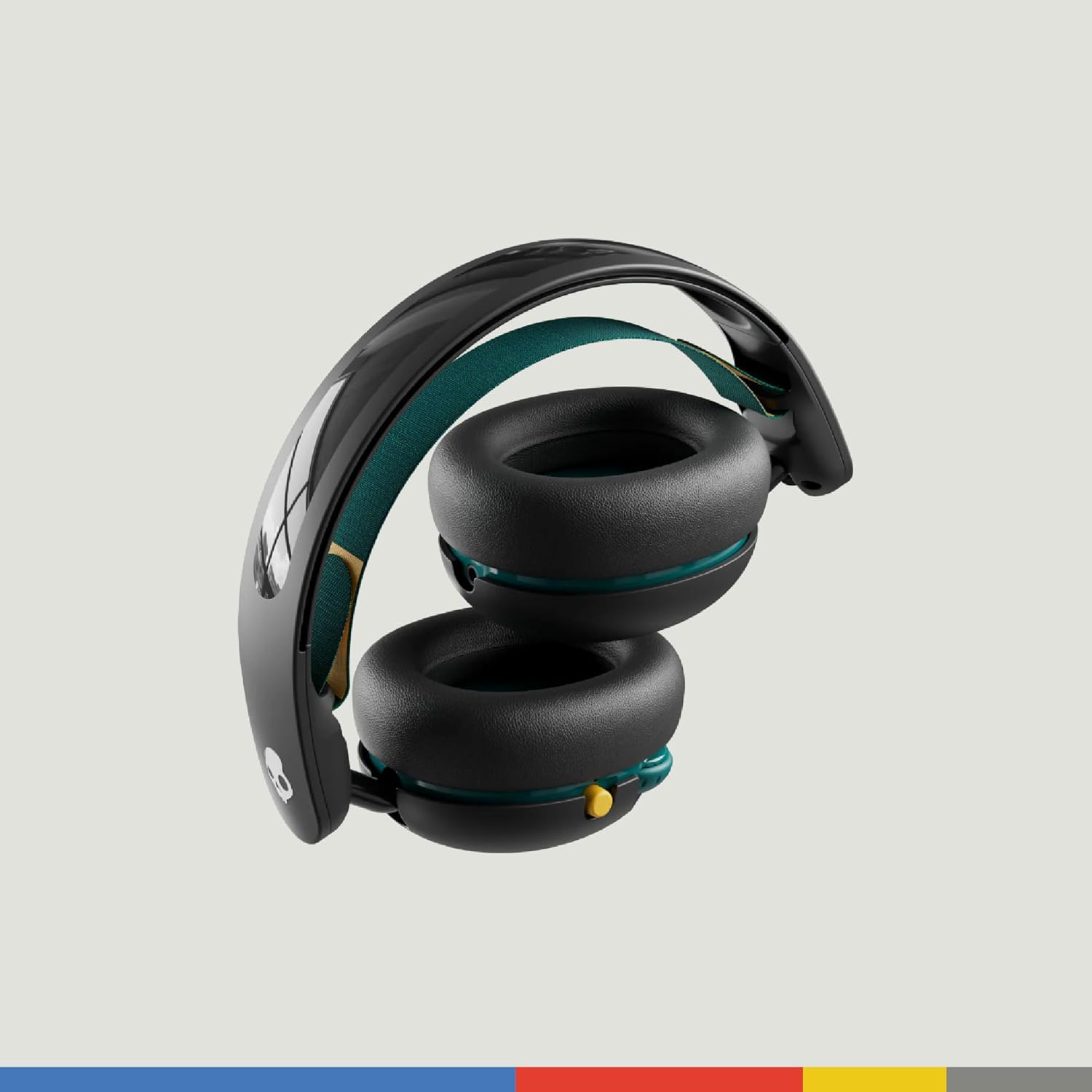 Detalle de Skullcandy Grom Over-Ear Wireless-Kopfhörer (45 Std. Akkulaufzeit) mit Lautstärkebegrenzung – Schwarz
